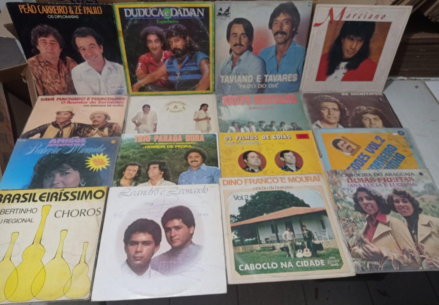 Lp Vinil Lote 16 Unidades Sertanejo