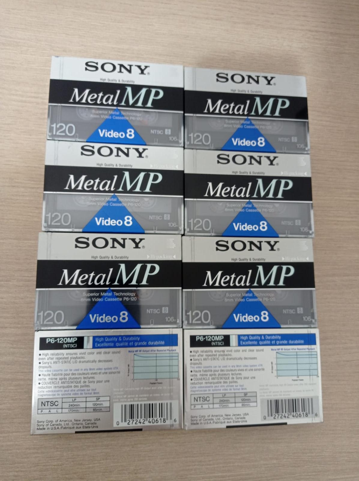 Fita VHS 8 Mini Fitas VHS 120m Lacradas, Leia