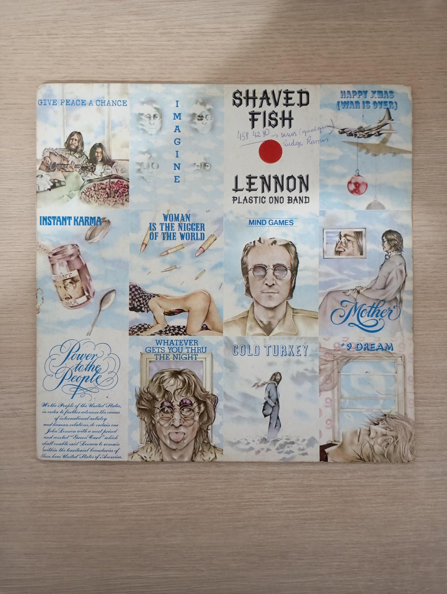Lp Vinil John Lennon Shaved Fish Com Encarte