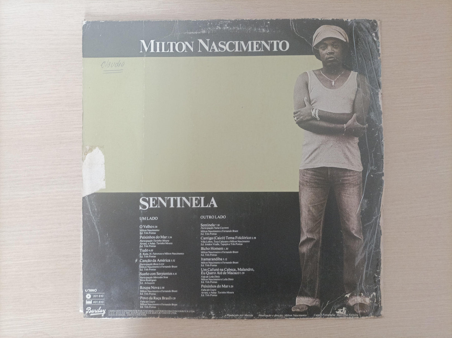 Lp Vinil Milton Nascimento Sentinela Com Encarte