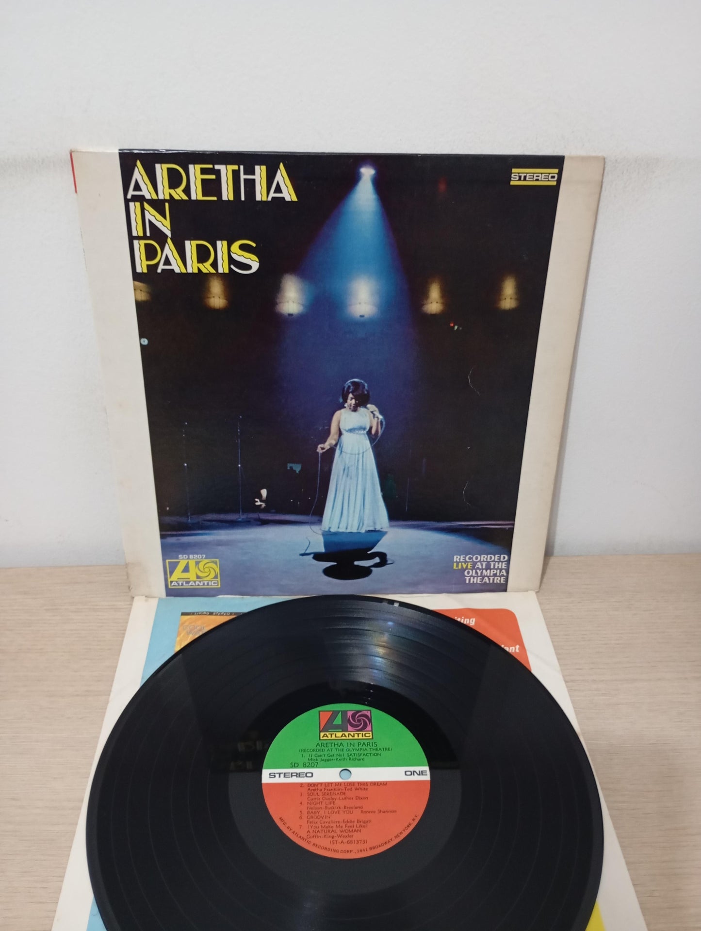 Lp Vinil Aretha Franklin Aretha In Paris C Encarte Importado