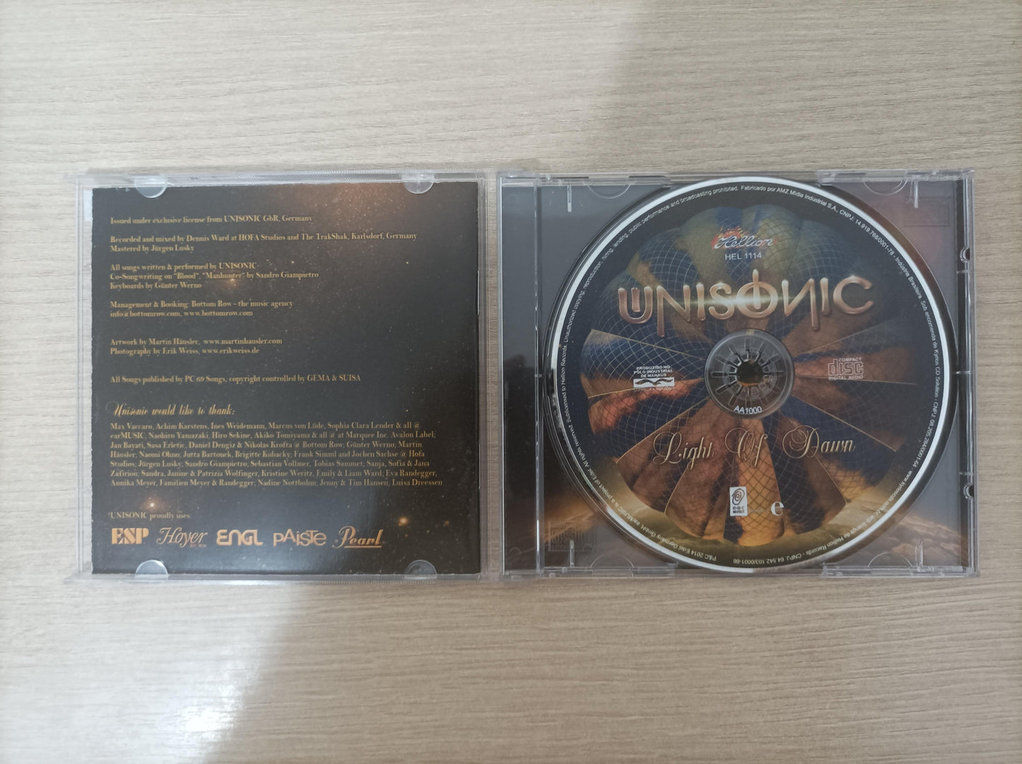 CD Unisonic Light Of Dawn