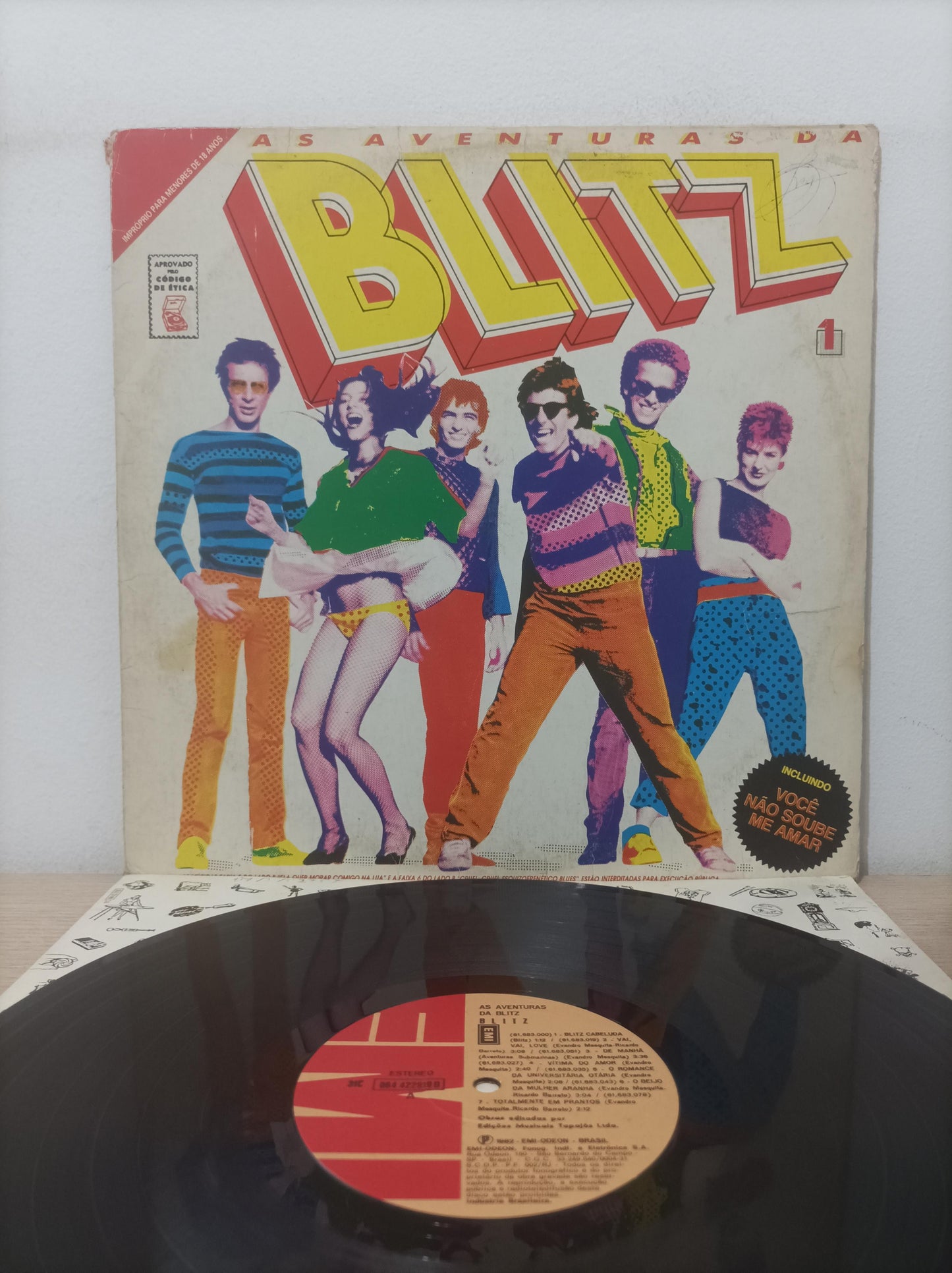 Lp Vinil Blitz As Aventuras da Com Encarte