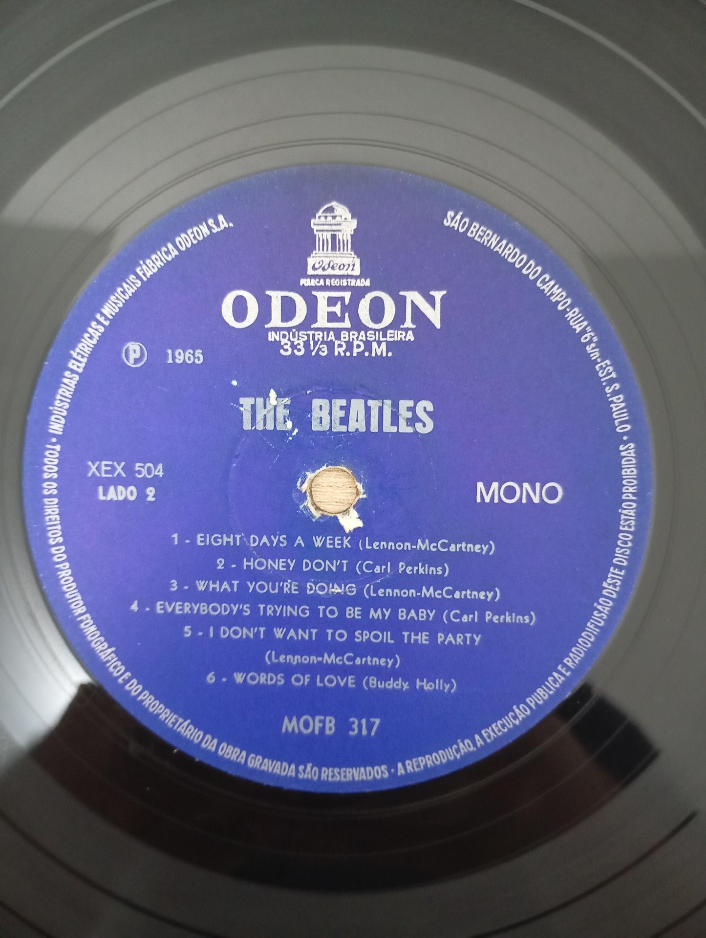 Lp Vinil The Beatles 1965