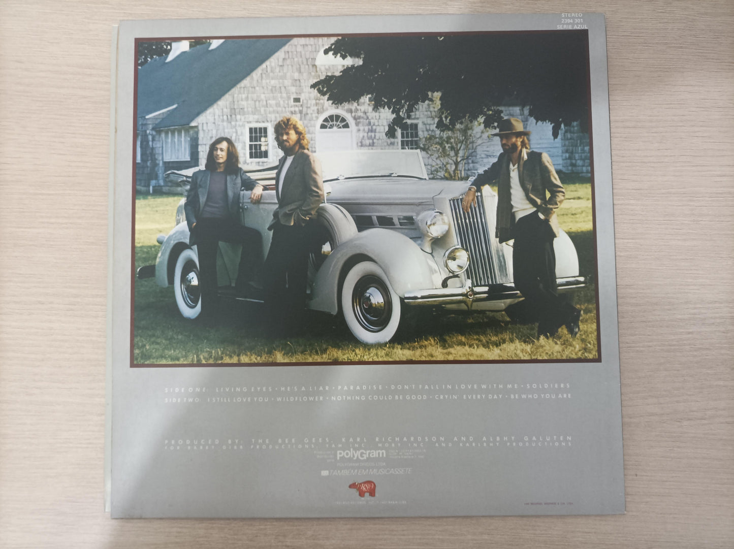 Lp Vinil Bee Gees Living Eyes Capa Dupla Com Encarte