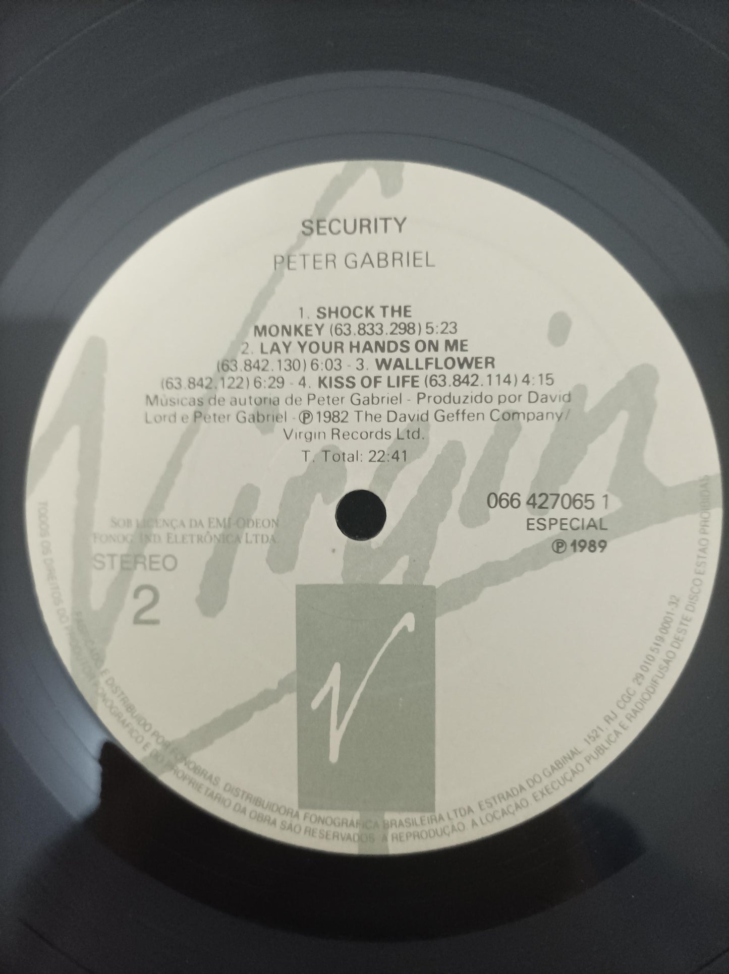 Lp Vinil Peter Gabriel Security Com Encarte