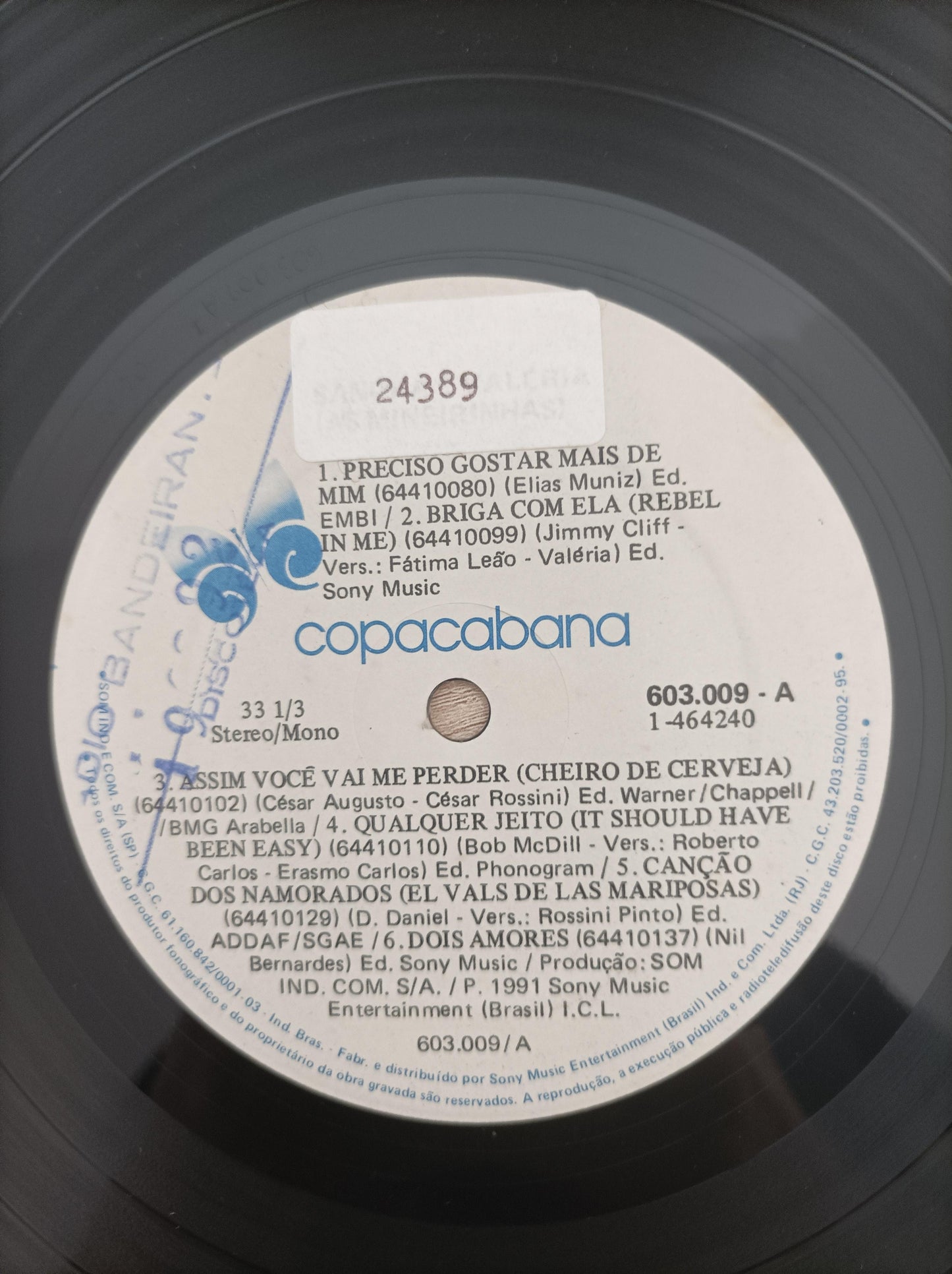 Lp Vinil Sandra & Valéria (As Mineirinhas) 1991