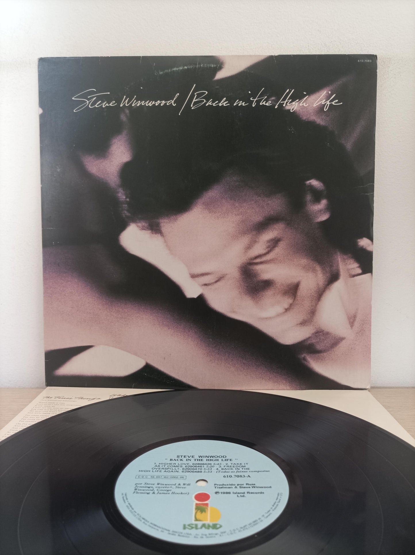 Disco Vinil Back In The High Life Steve Winwood C Encarte A