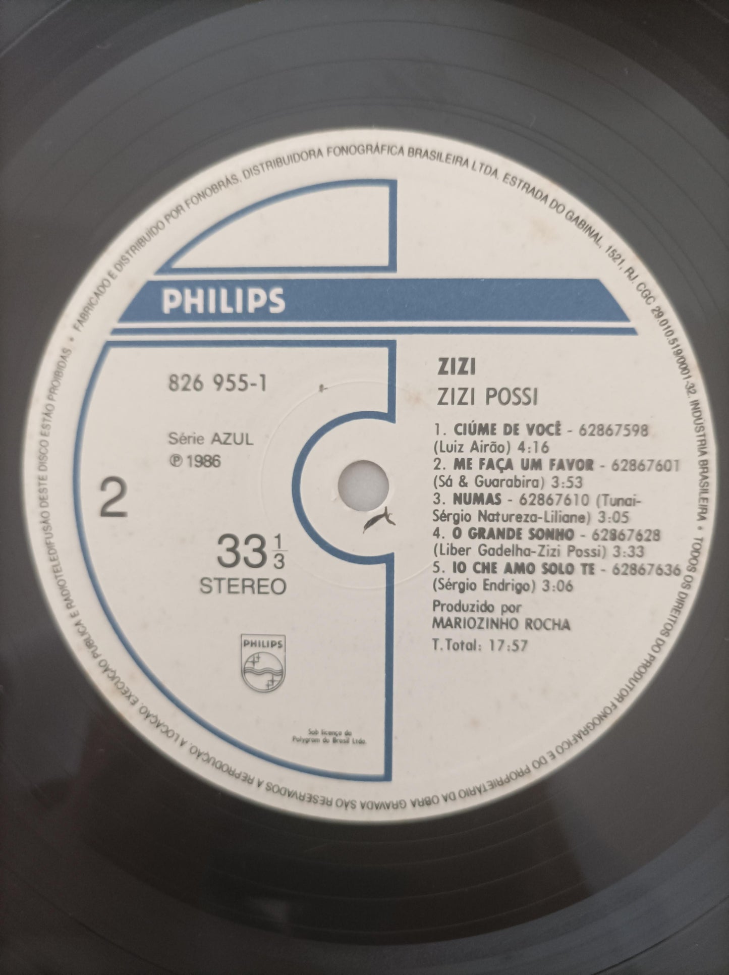 Lp Vinil Zizi 1986 Com Encarte
