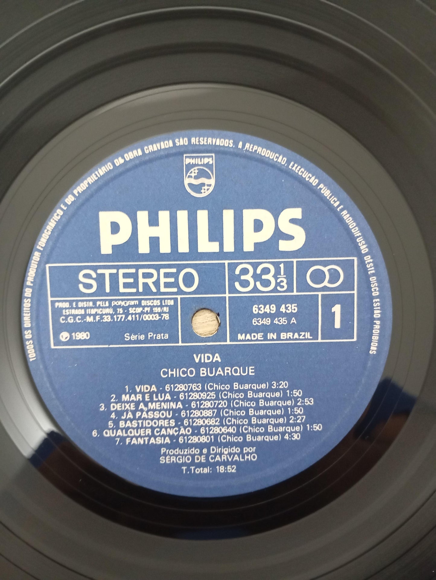 Lp Vinil Chico Buarque Vida Com Encarte