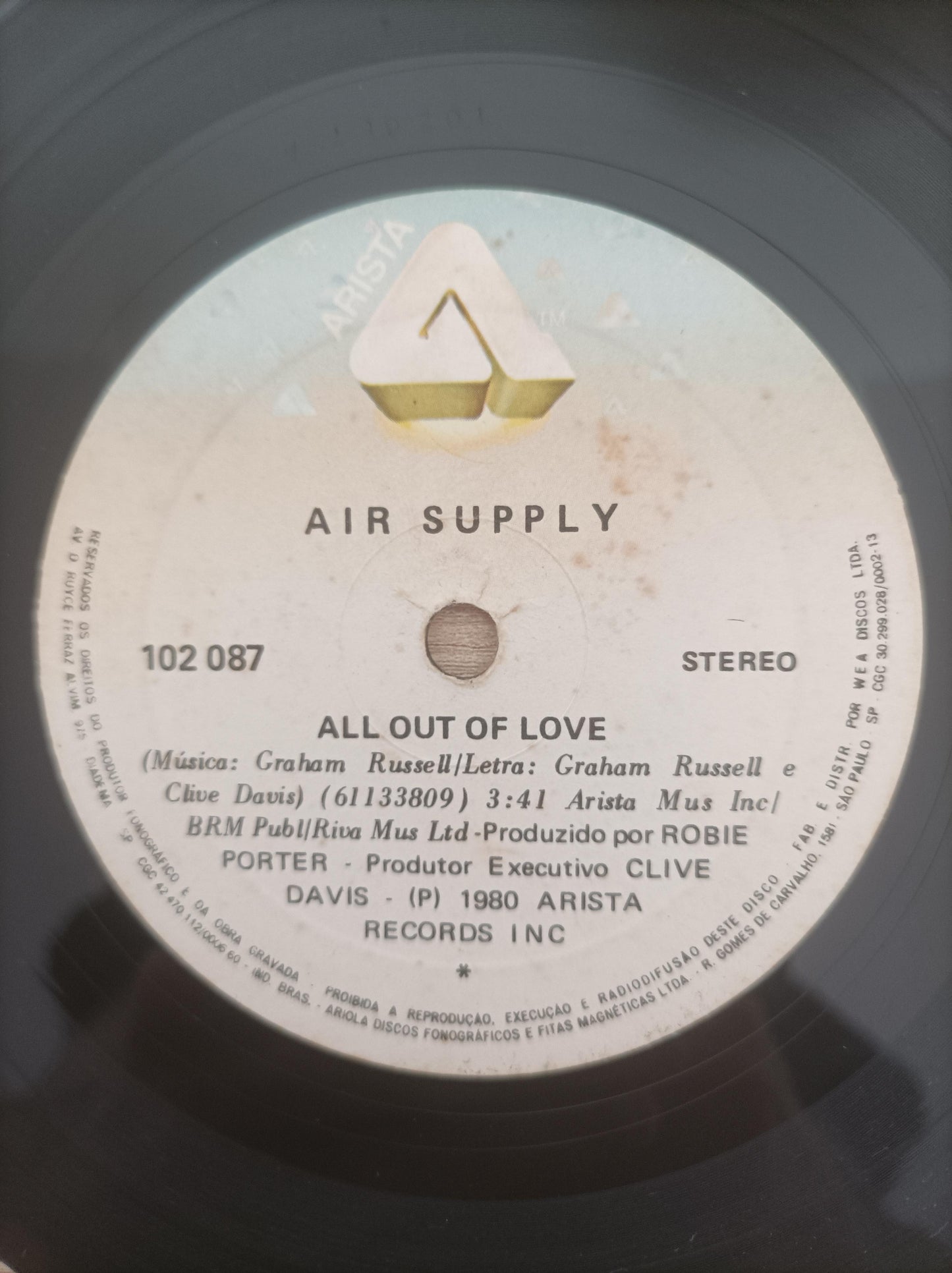 Compacto Vinil Air Supply All Out Of Love