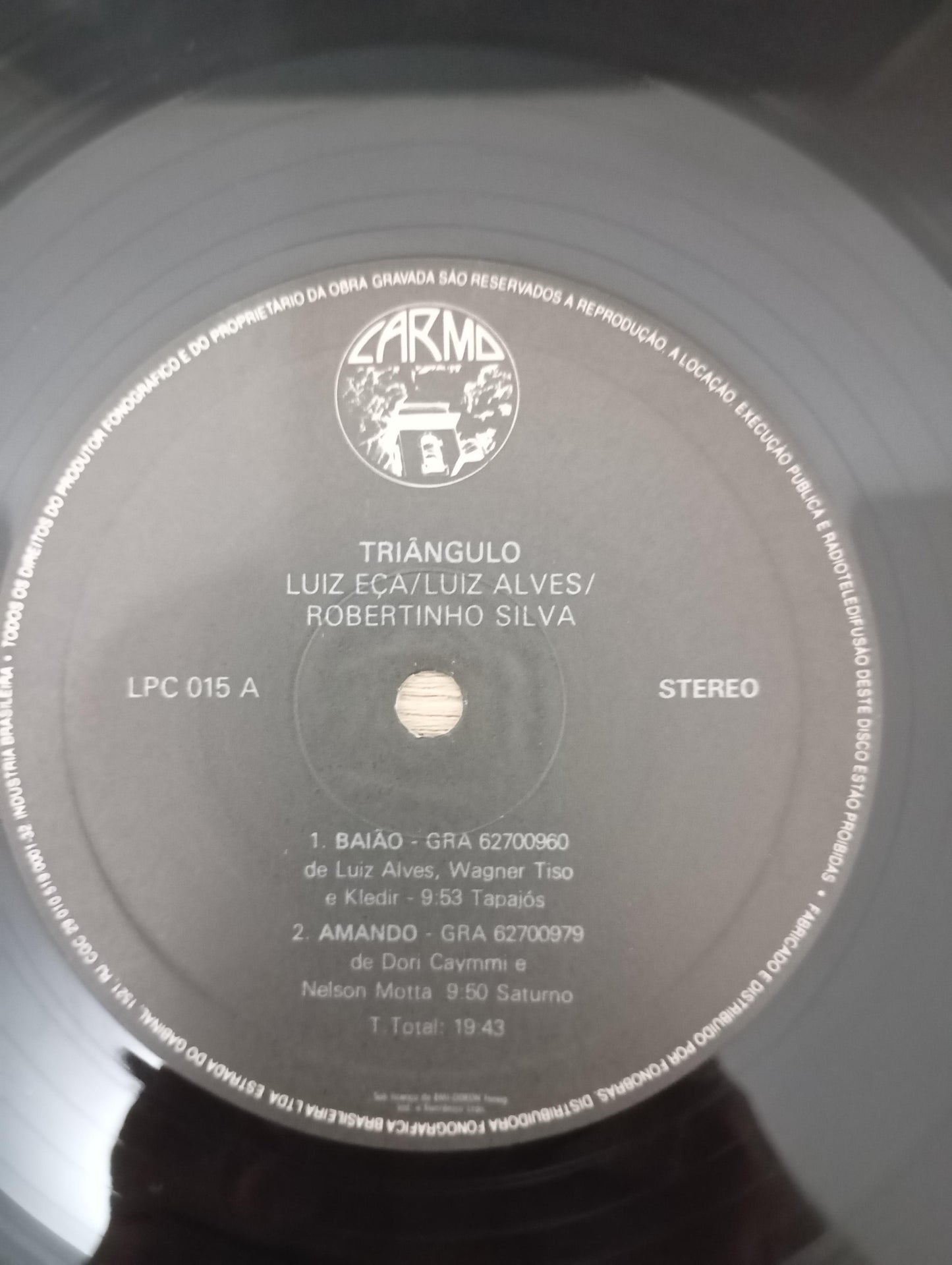 Lp Vinil Luiz Eça, Luiz Alves Robertinho Silva Triângulo