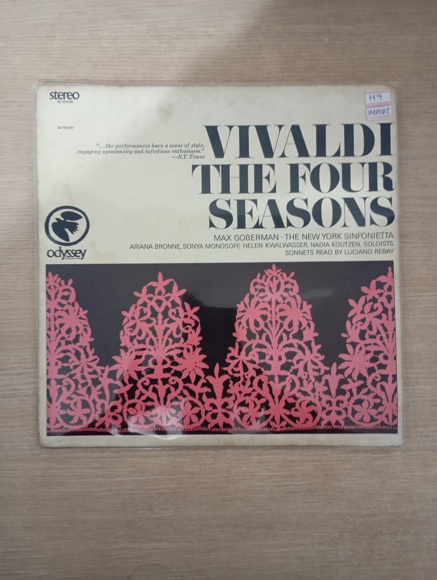 Lp Vinil Antonio Vivaldi The Four Seasons, Op. 8 Importado