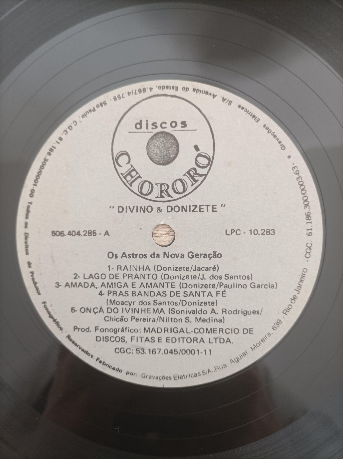 Lp Vinil Divino e Donizete Vol. 6