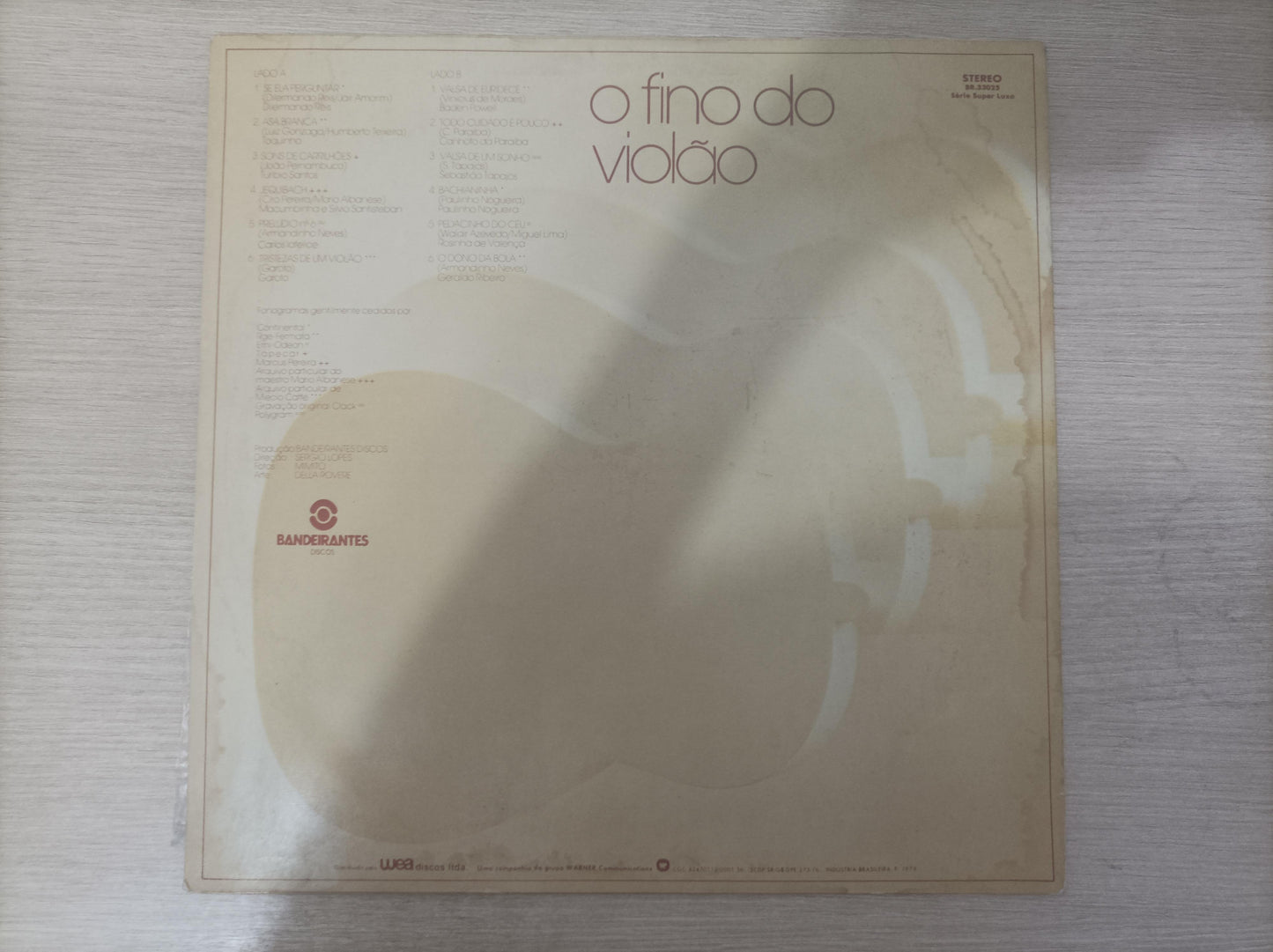 Lp Vinil O Fino do Violão Com Encarte