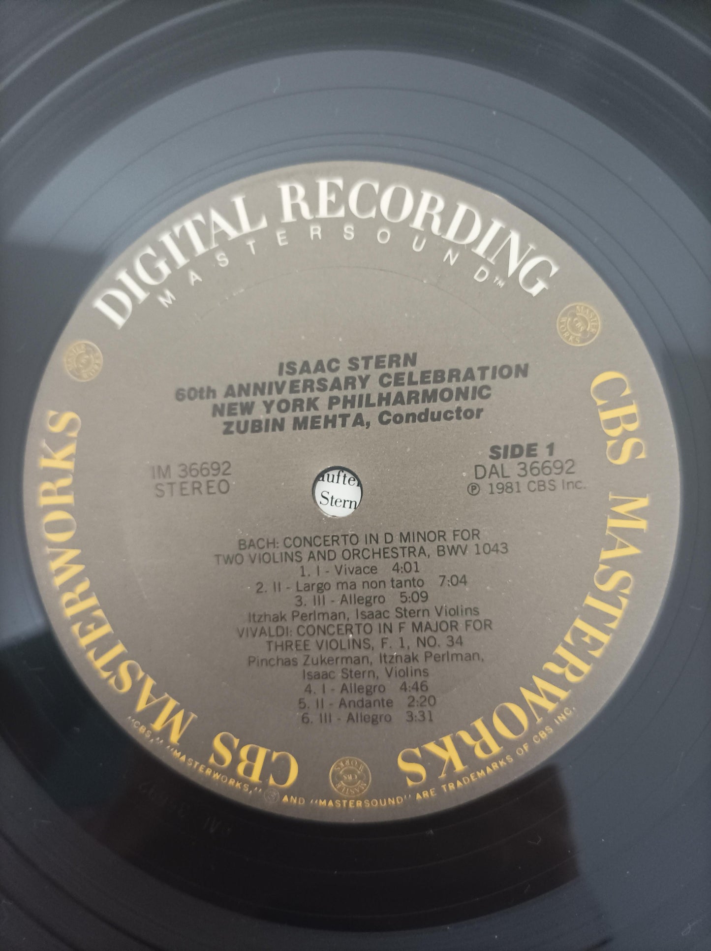 Lp Vinil Isaac Stern 60th Anniversary Com Encarte Importado