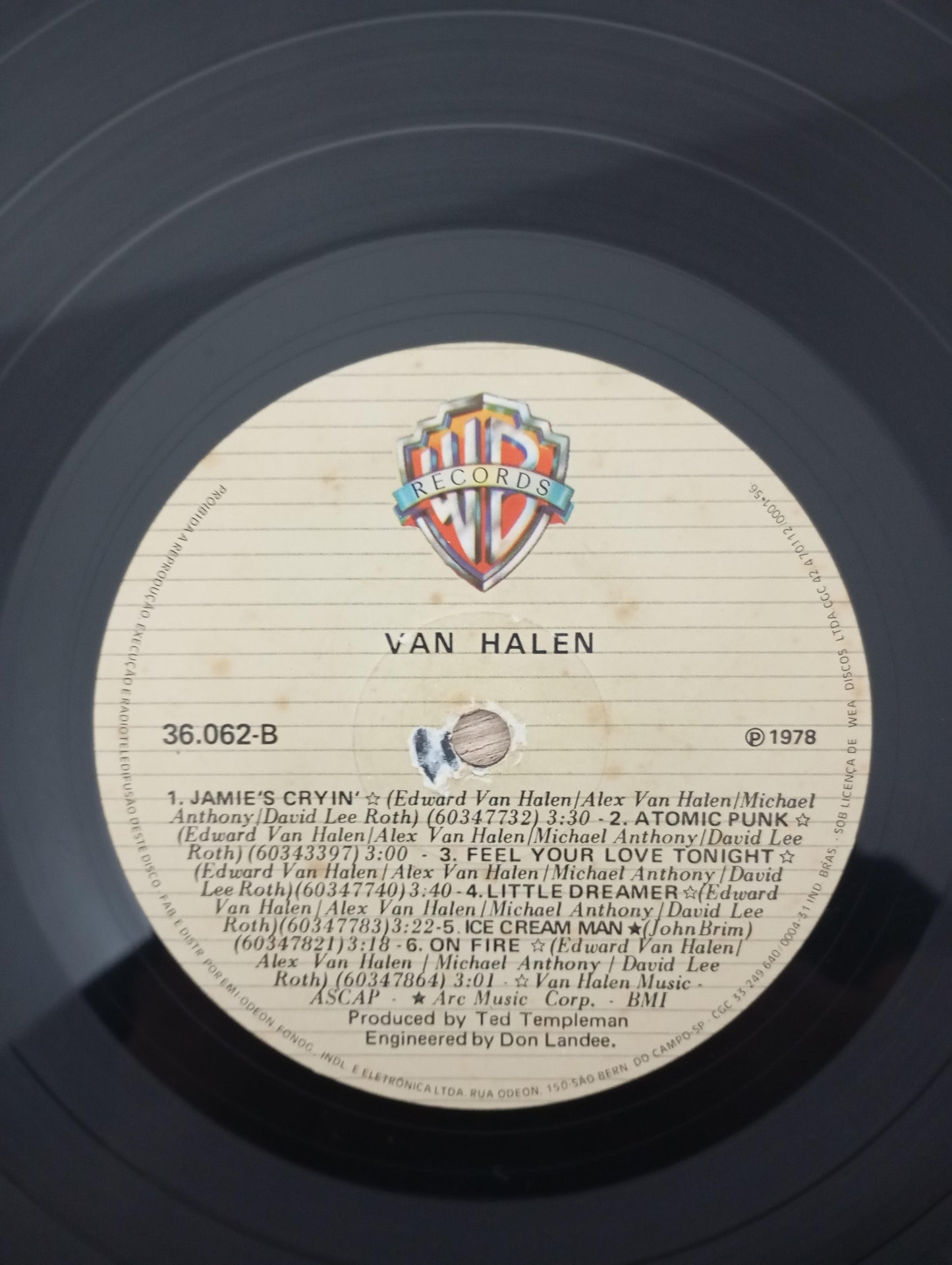 Lp Vinil Van Halen 1978 Com Encarte