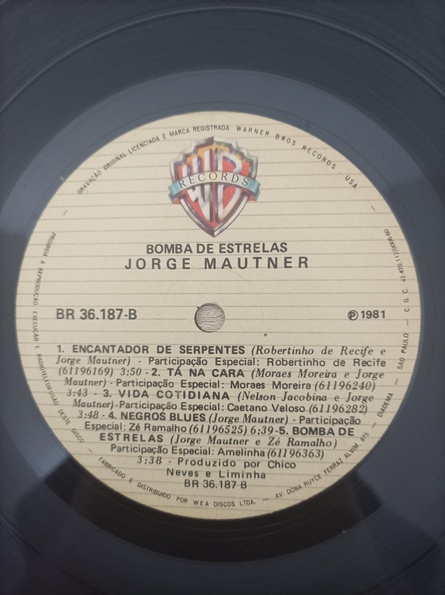 Lp Vinil Jorge Mautner Bomba De Estrelas