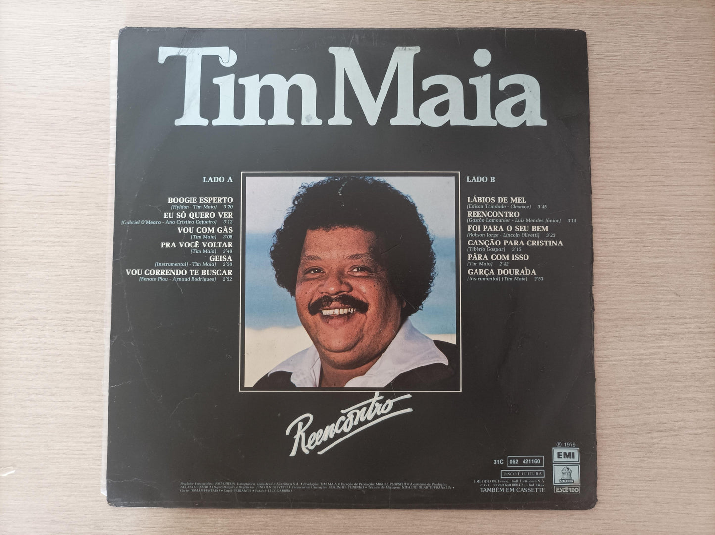 Lp Vinil Tim Maia Reencontro Com Encarte
