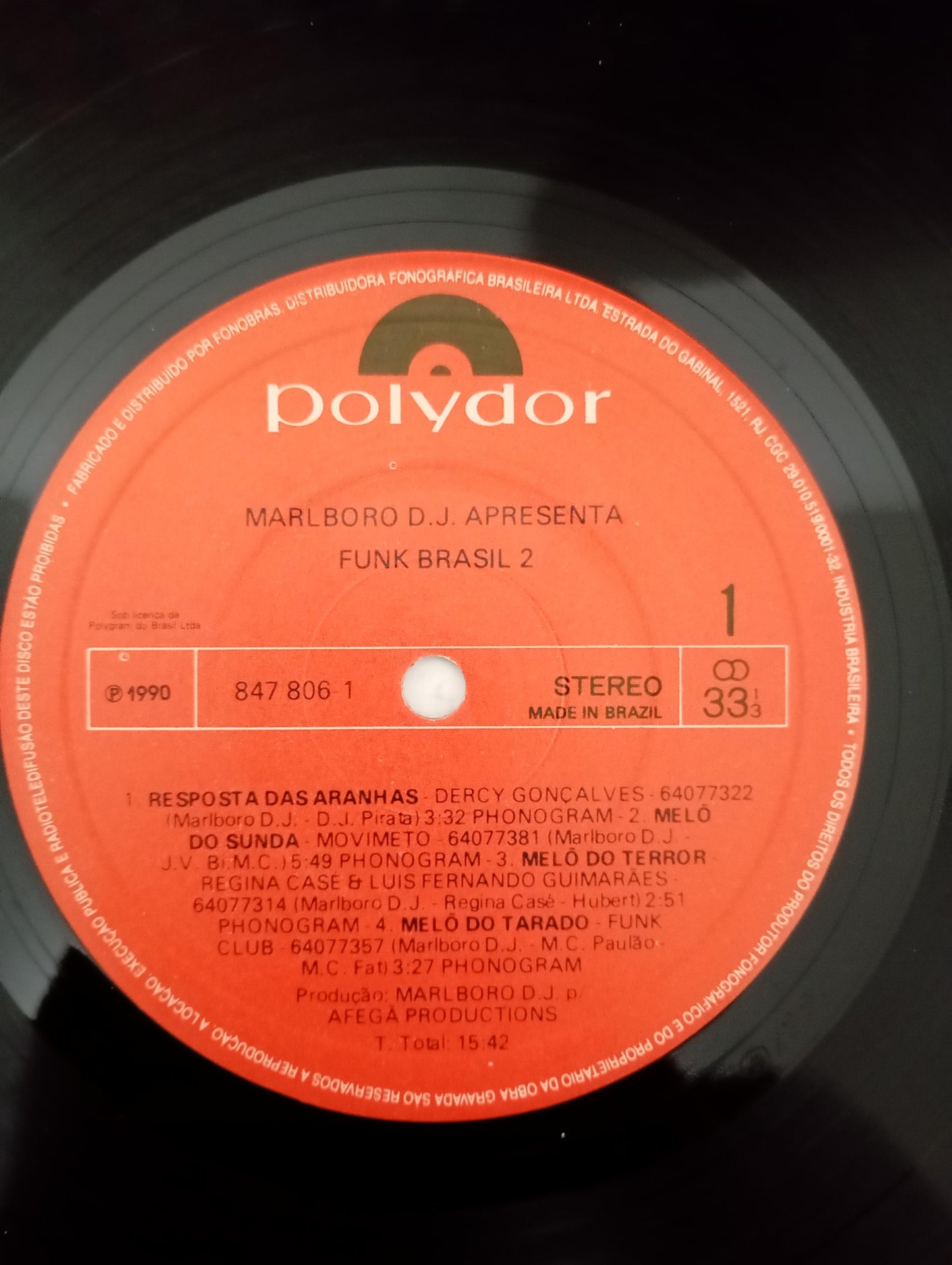Lp Vinil DJ Marlboro Funk Brasil 2 Com Encarte