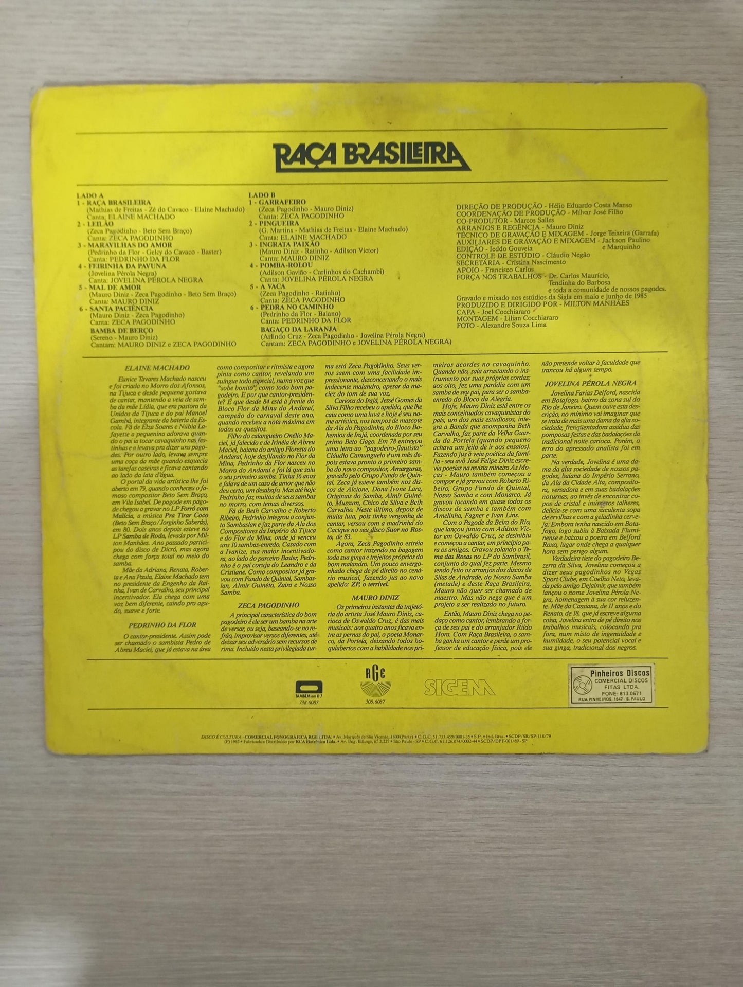 Lp Vinil Raça Brasileira
