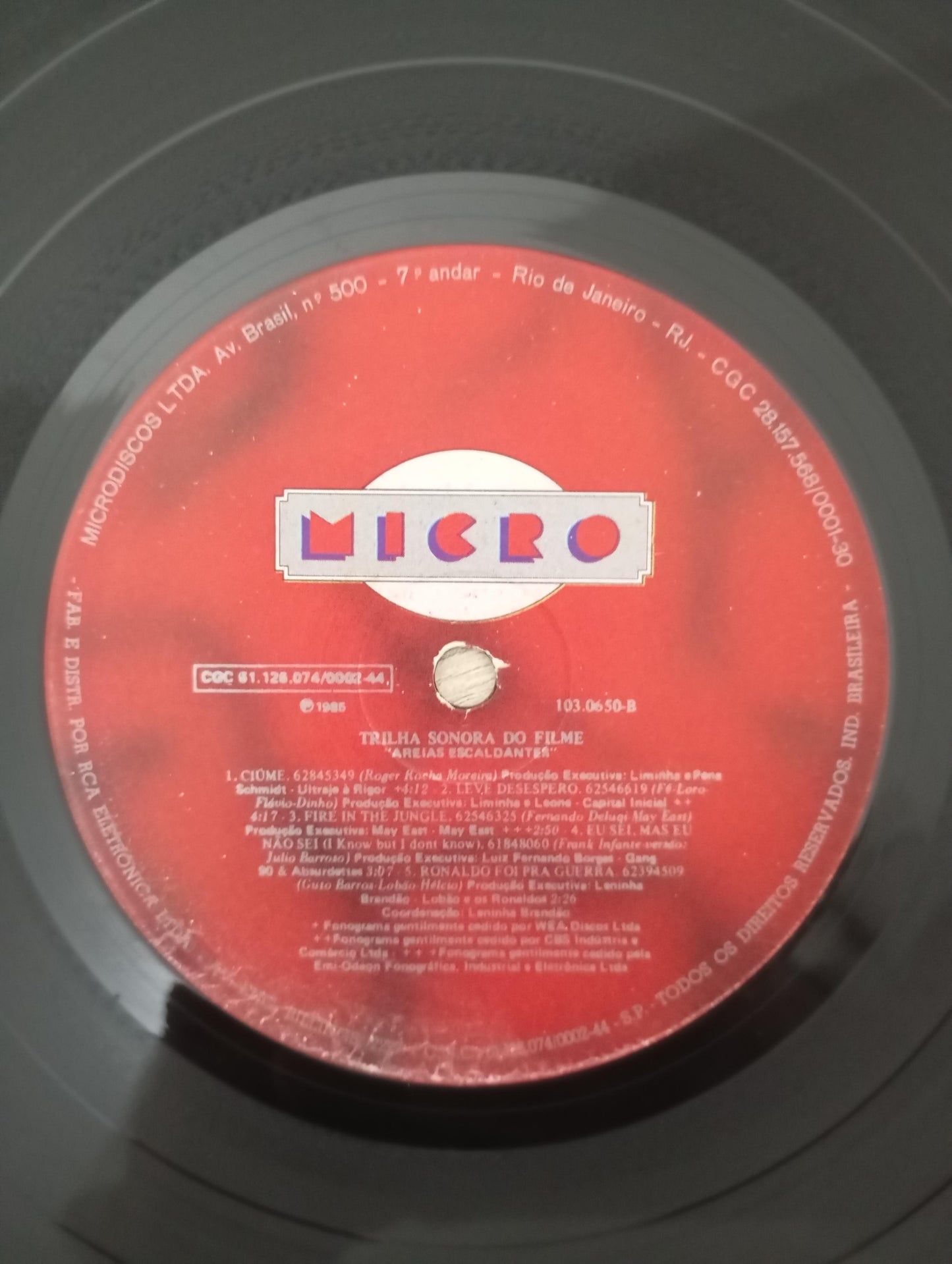 Lp Vinil Areias Escaldantes Com Encarte