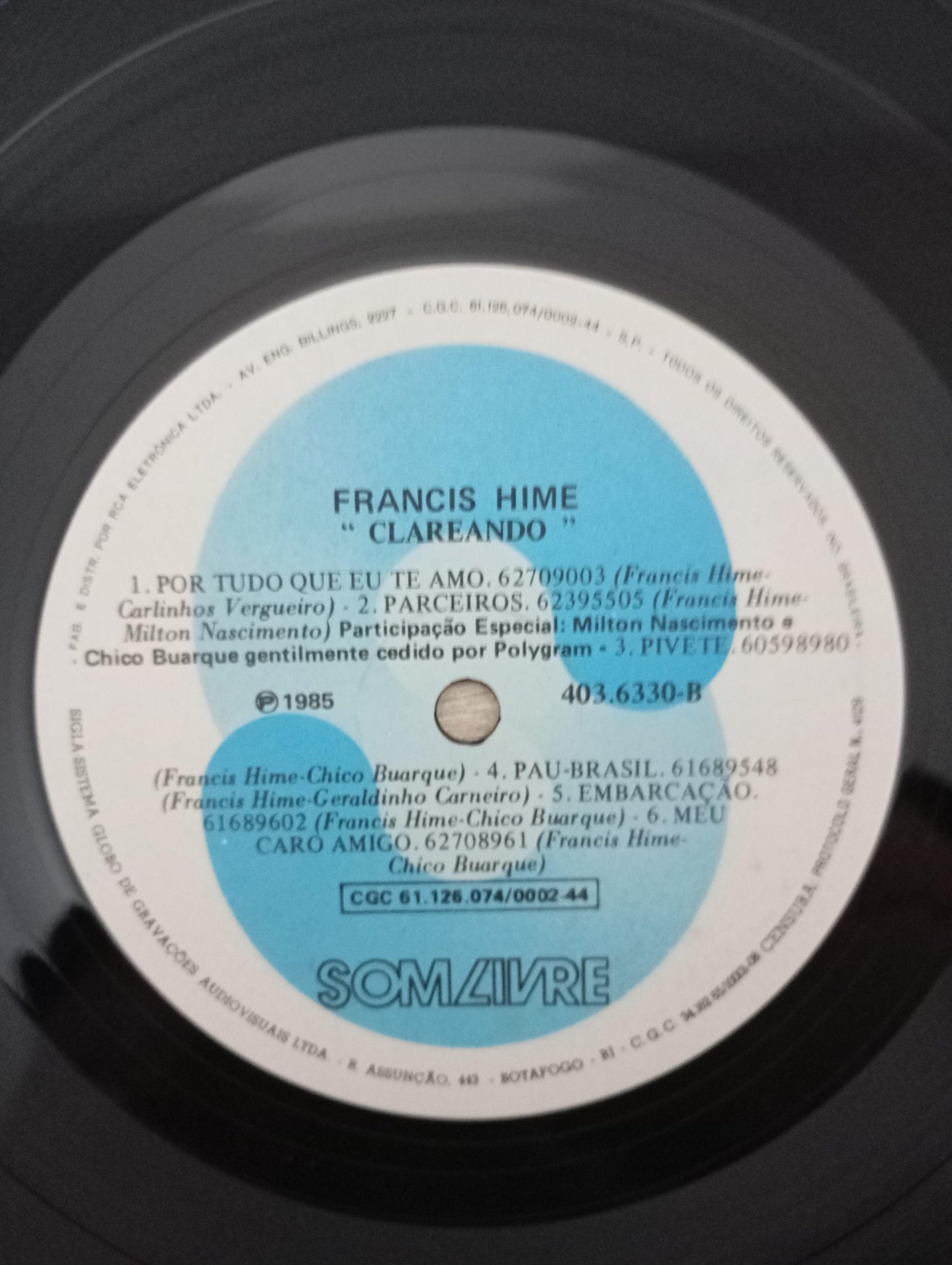 Lp Vinil Francis Hime Clareando Com Encarte