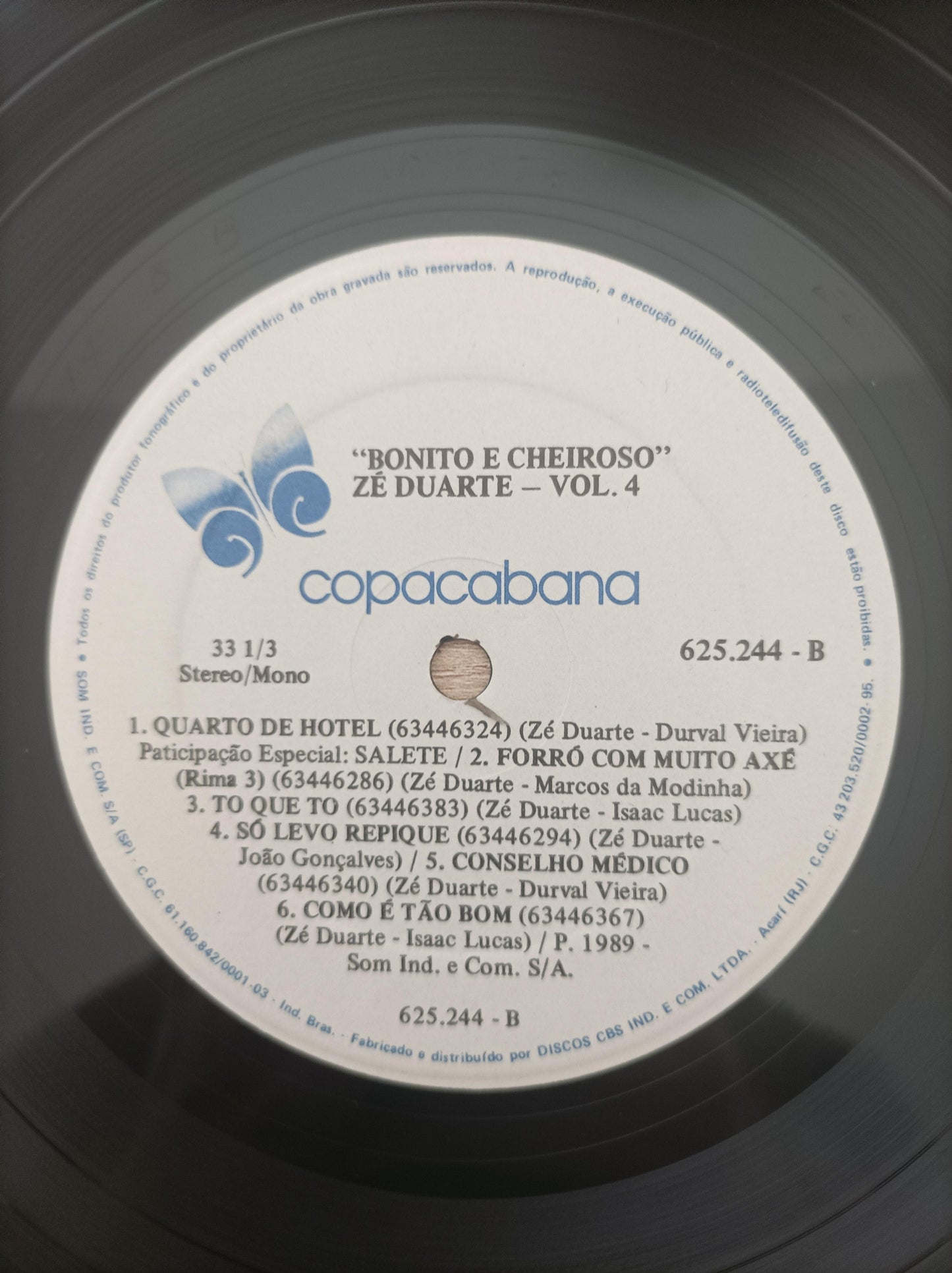 Lp Vinil Zé Duarte Bonito E Cheiroso