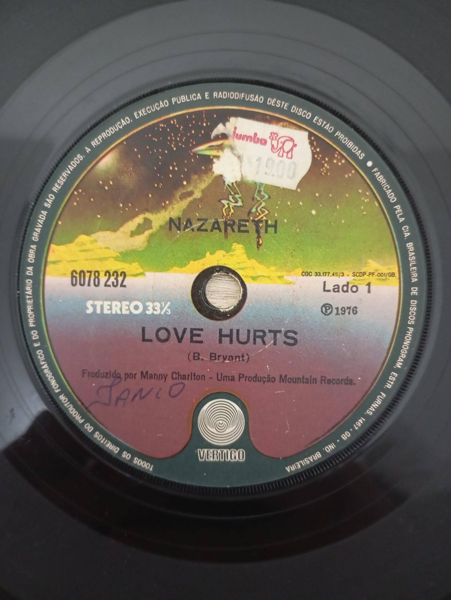 Vinil Compacto Nazareth Love Hurts / Holy Roller
