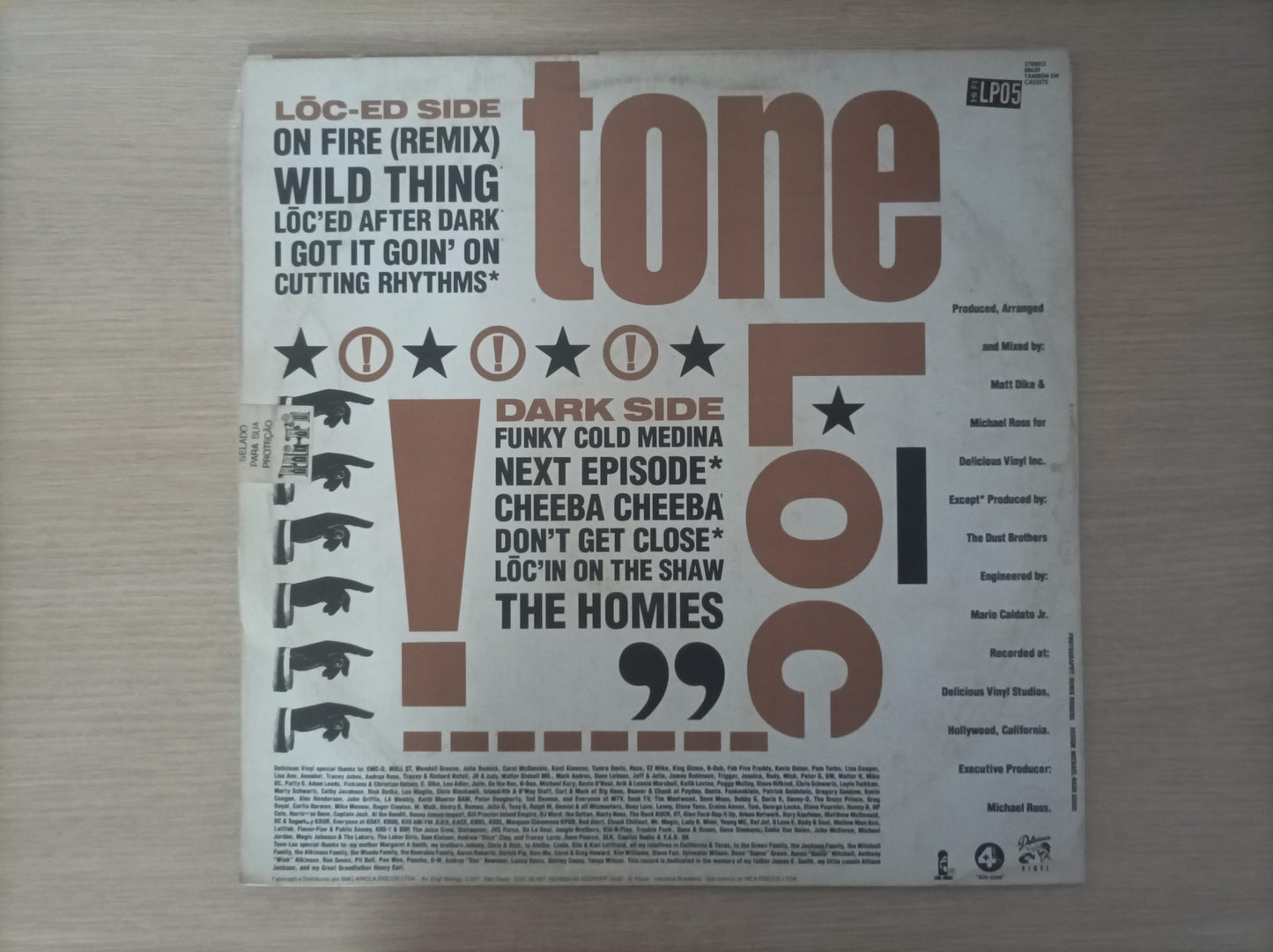 Lp Vinil Tone Loc Loc'ed After Dark