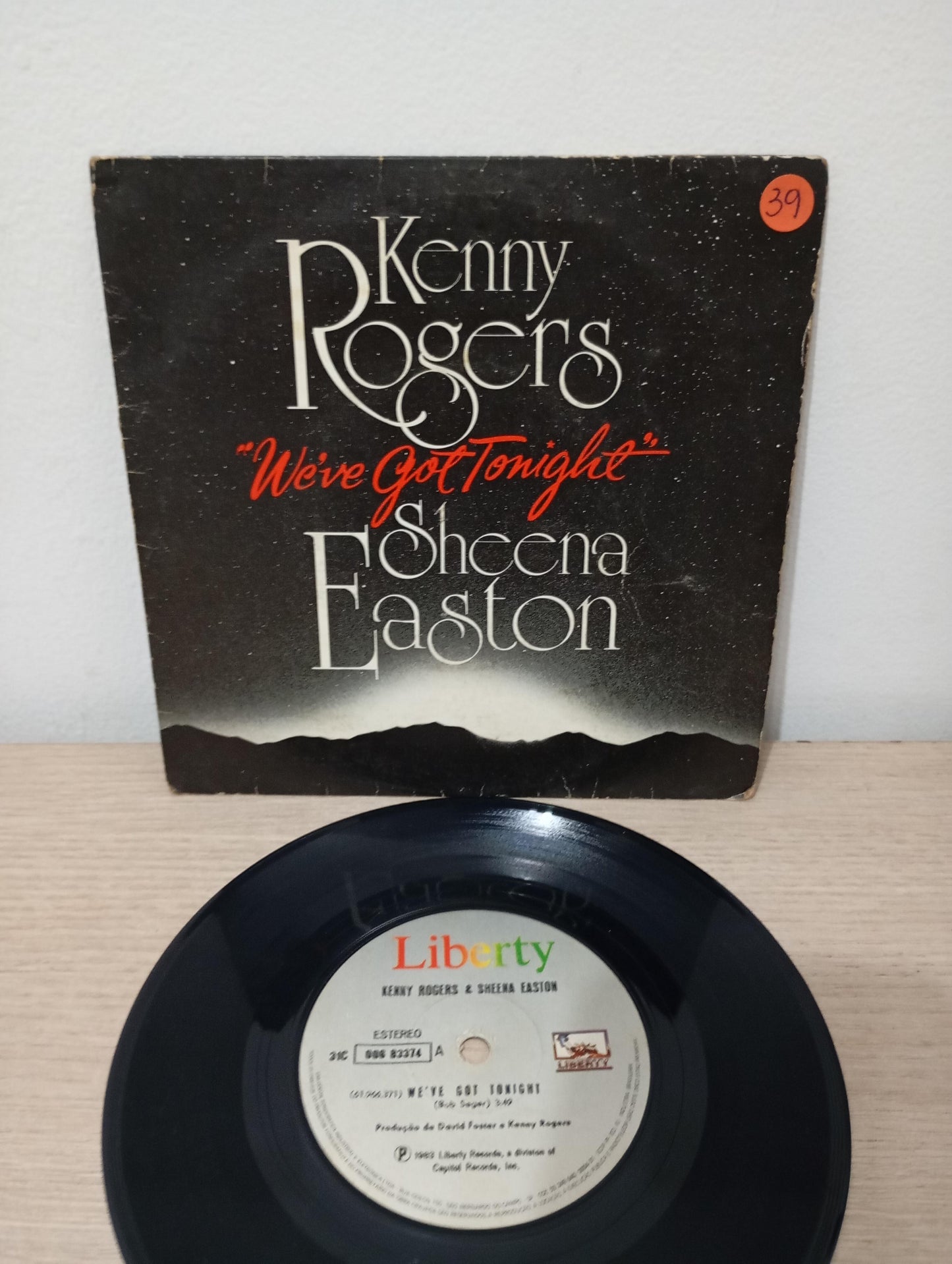 Vinil Compacto Kenny Rogers & Sheena Easton Weve Got Tonight