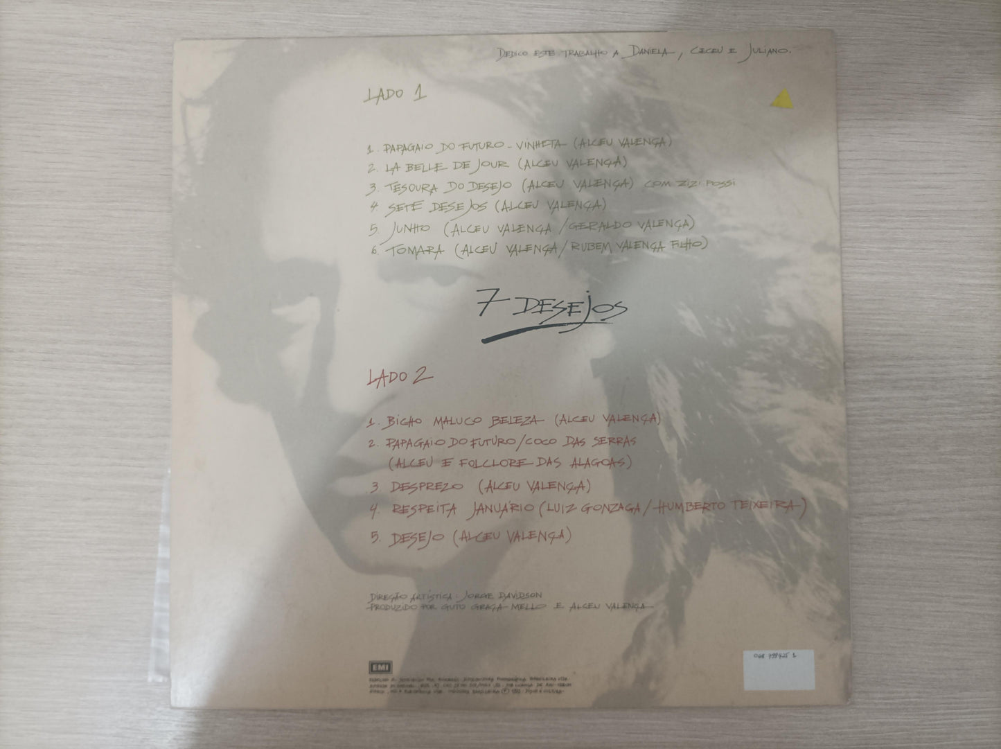 Lp Vinil Alceu Valença 7 Desejos Com Encarte