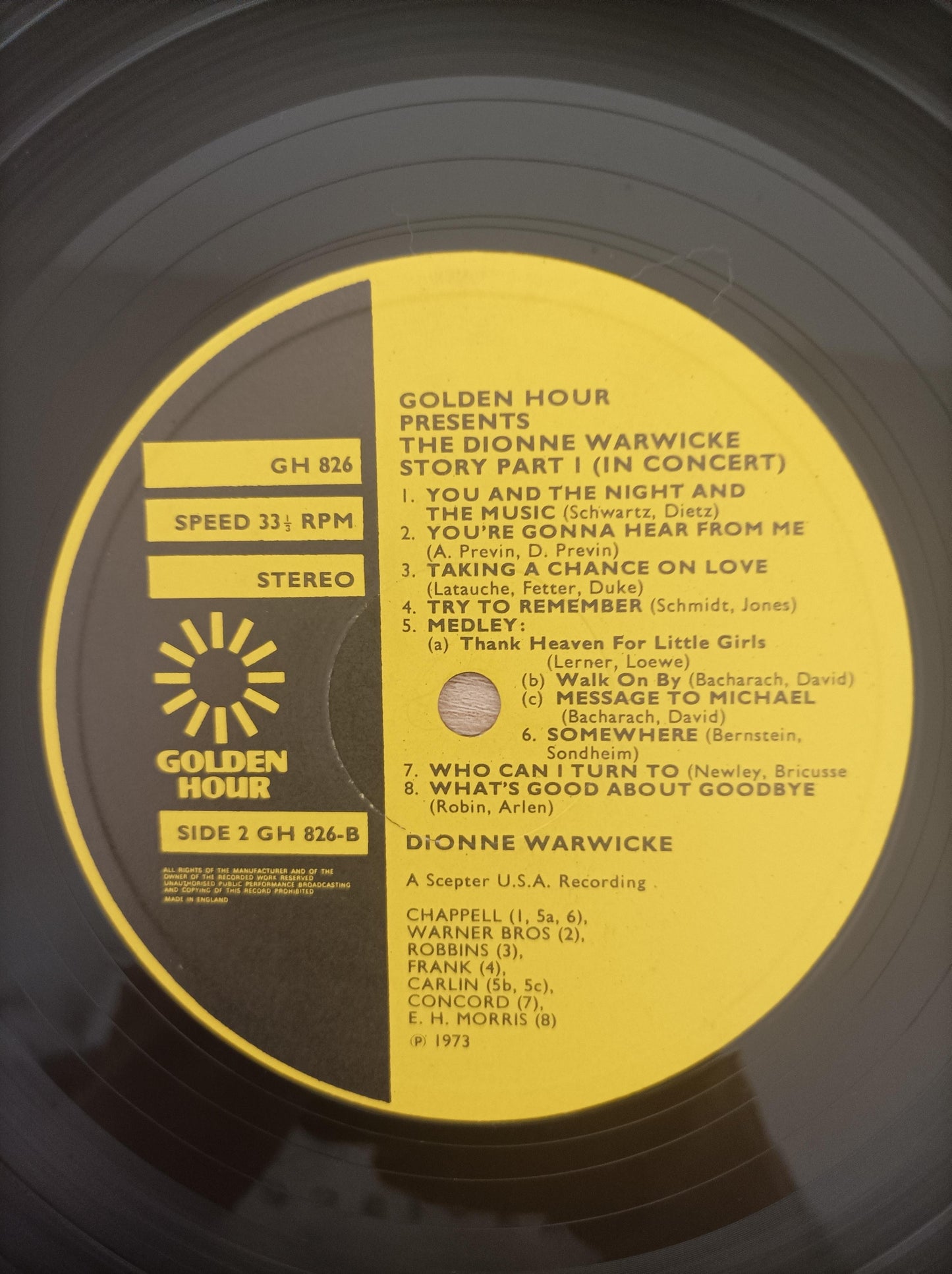 Lp Vinil Dionne Warwick Golden Hour Presents Vol 2 Importado