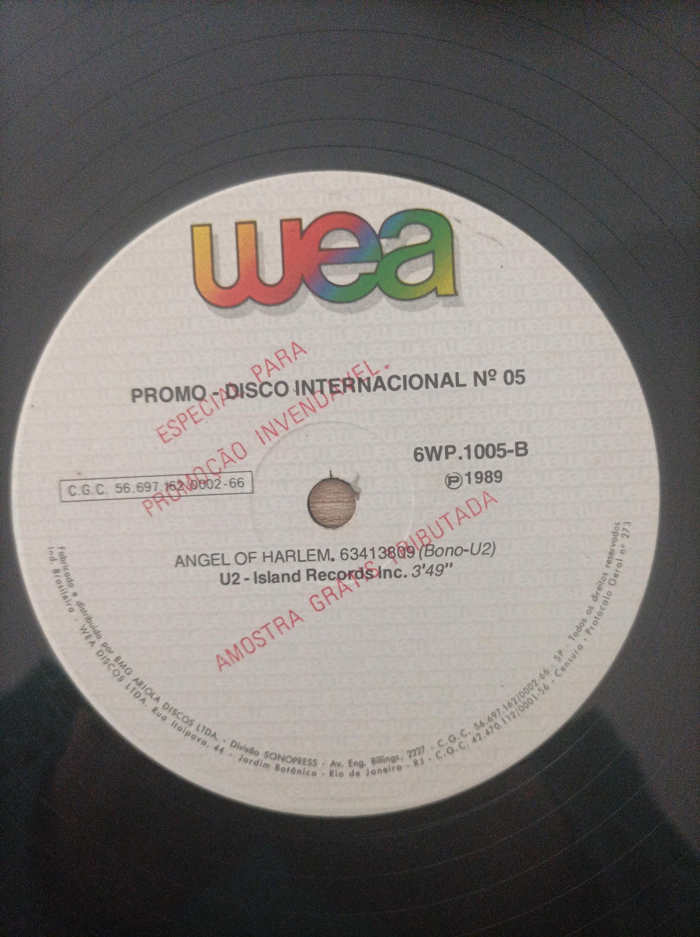 Lp Vinil New Order & U2 Fine Time / Angel Of Harlem