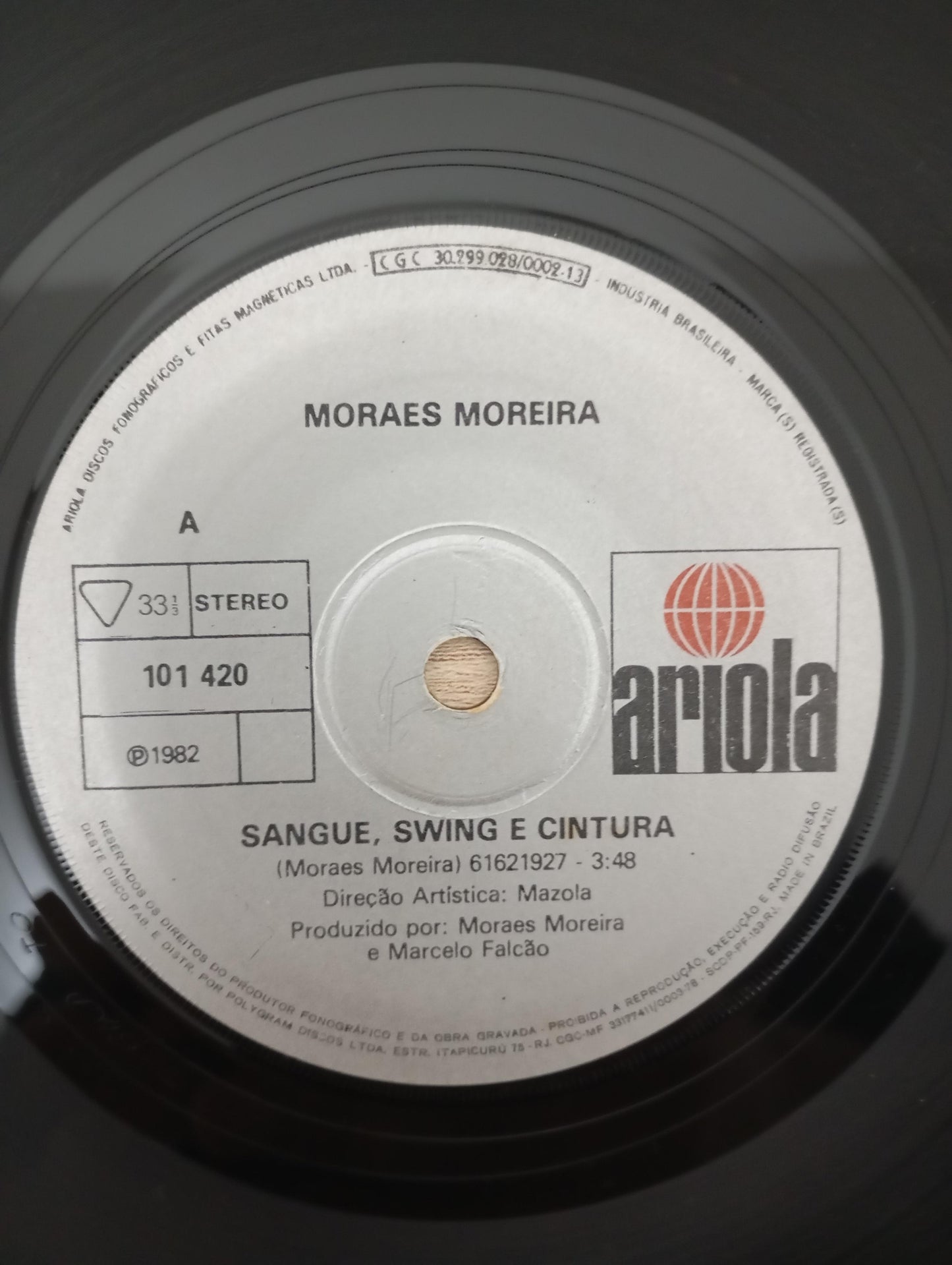 Vinil Compacto Moraes Moreira Sangue Swing / Milagre Alegria
