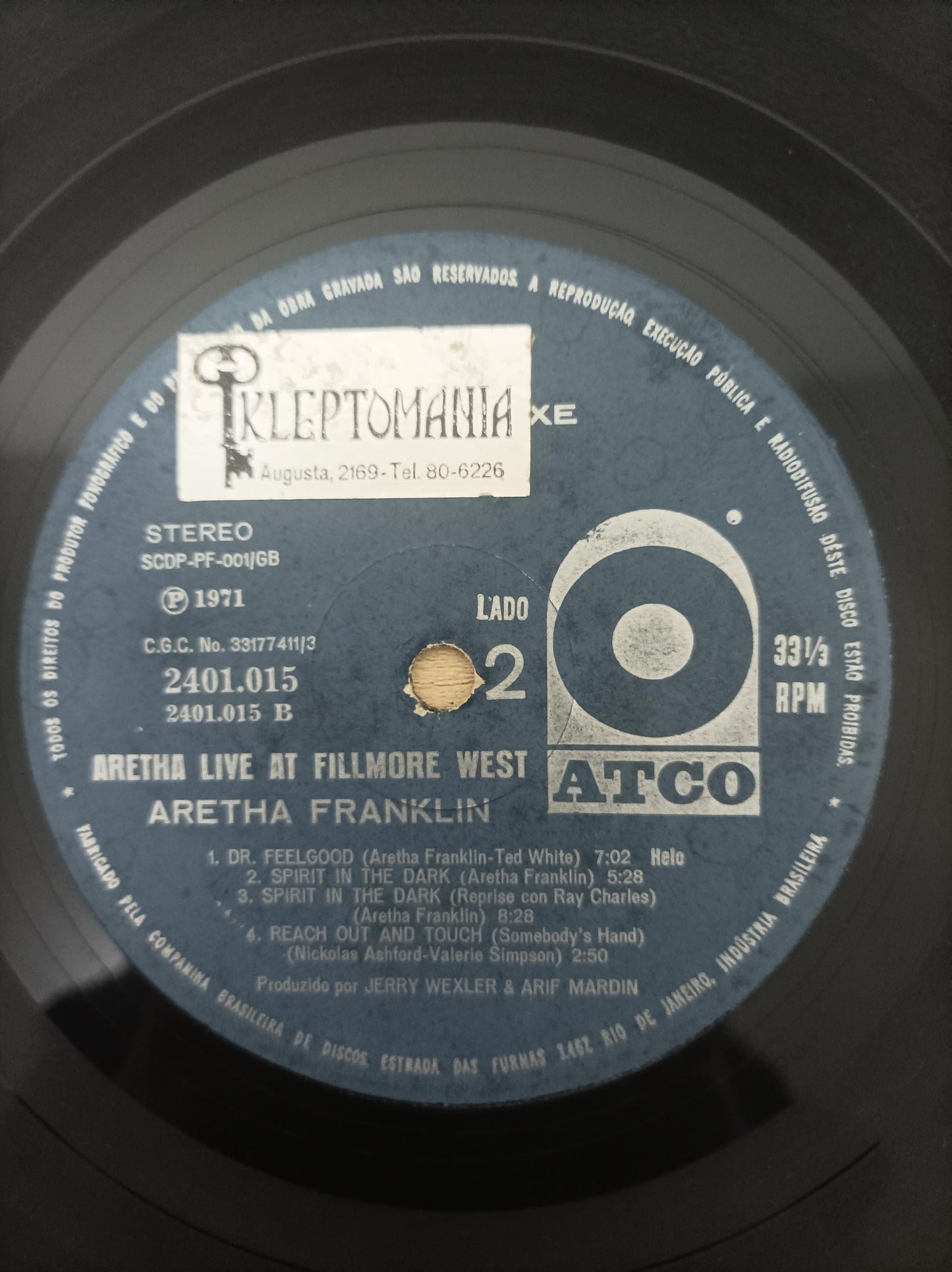Lp Vinil Aretha Live at Filmore West
