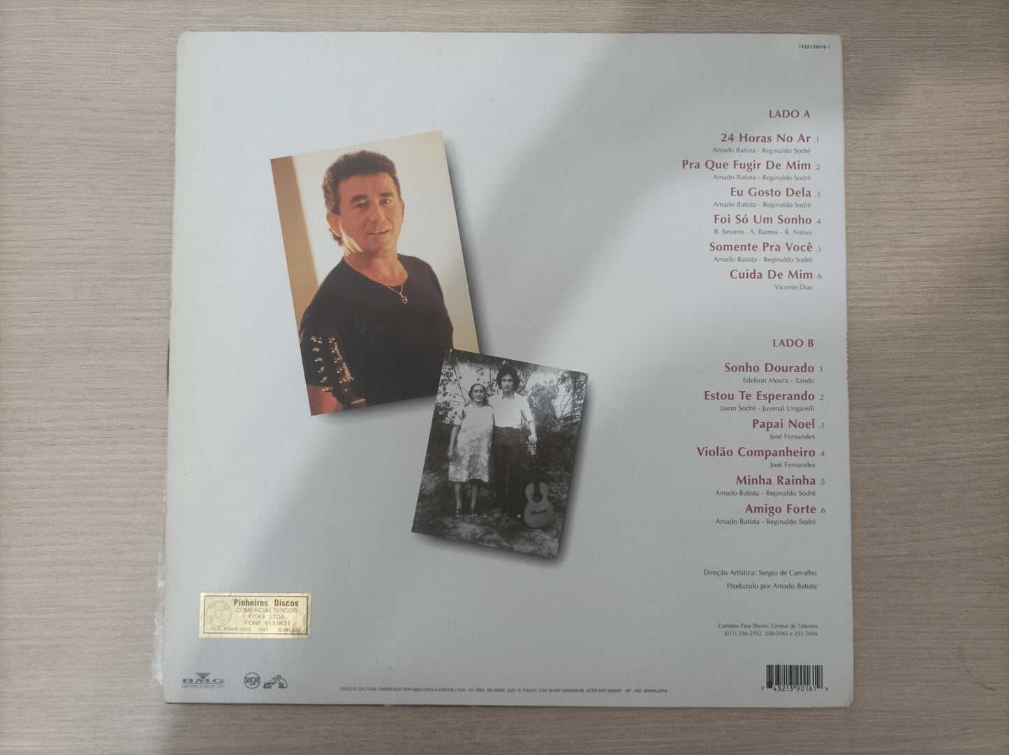 Lp Vinil Amado Batista 1996 Com Encarte