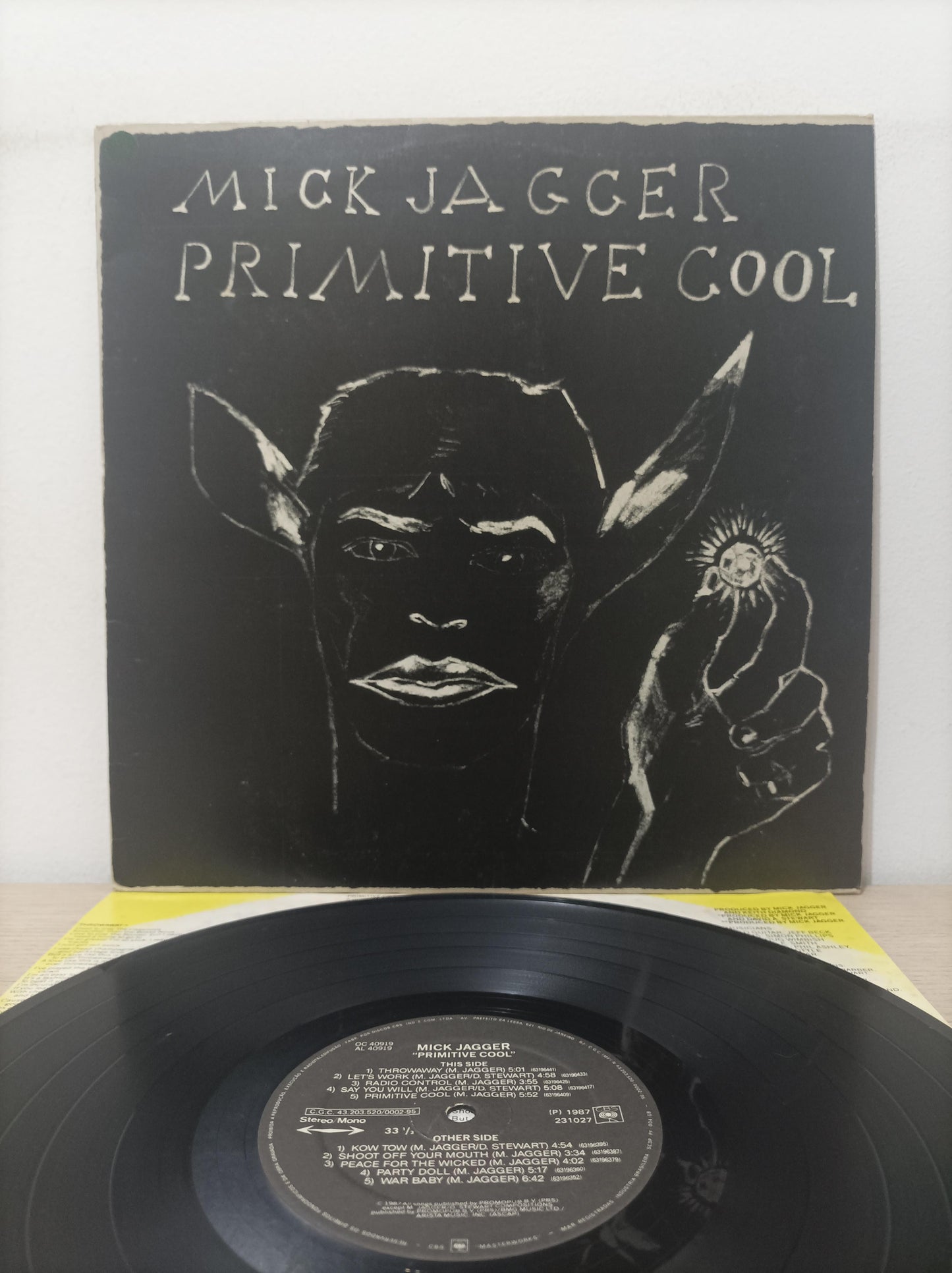 Disco Vinil Primitive Cool Mick Jagger Com Encarte A