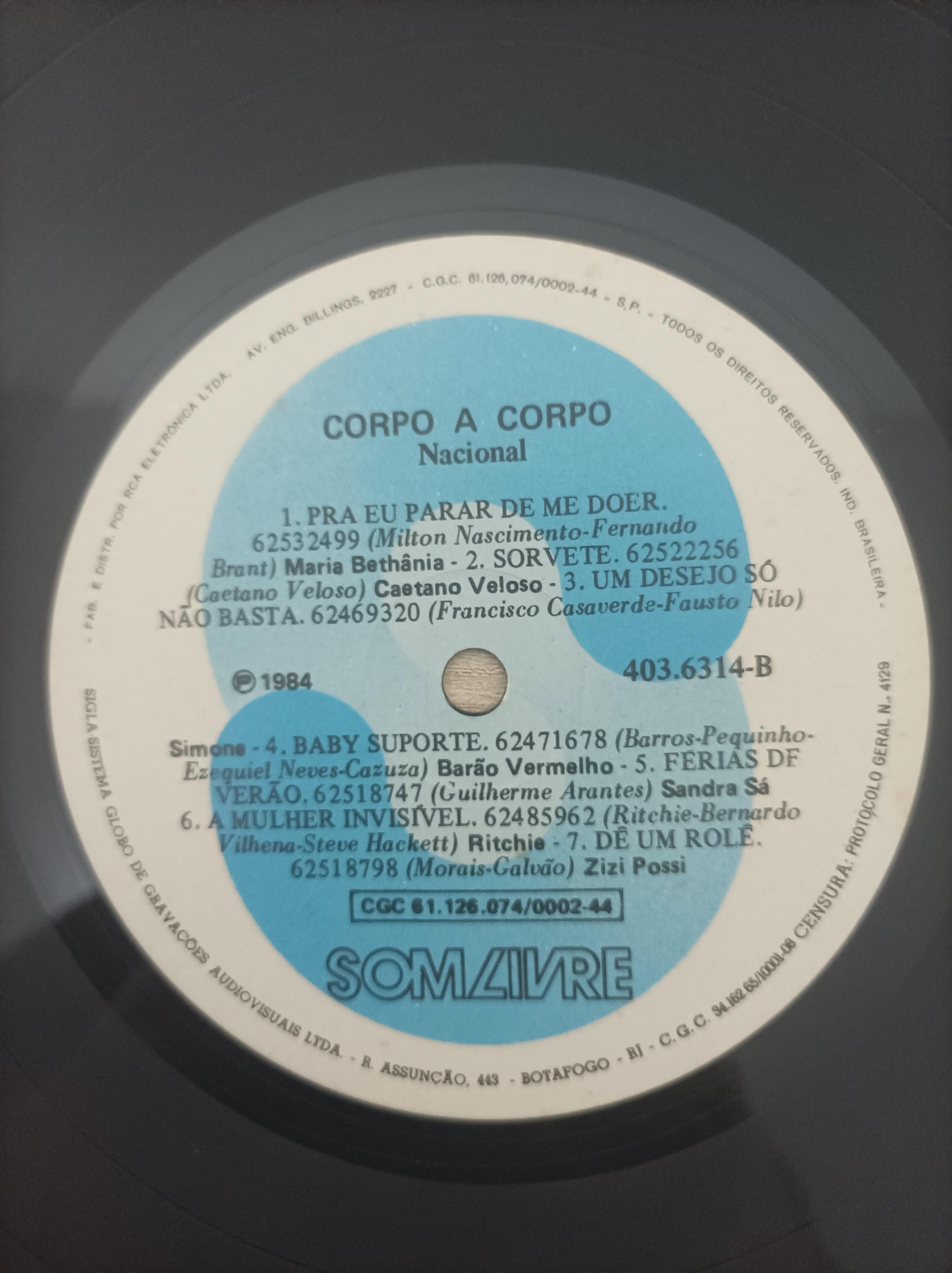 Lp Vinil Corpo a Corpo Nacional