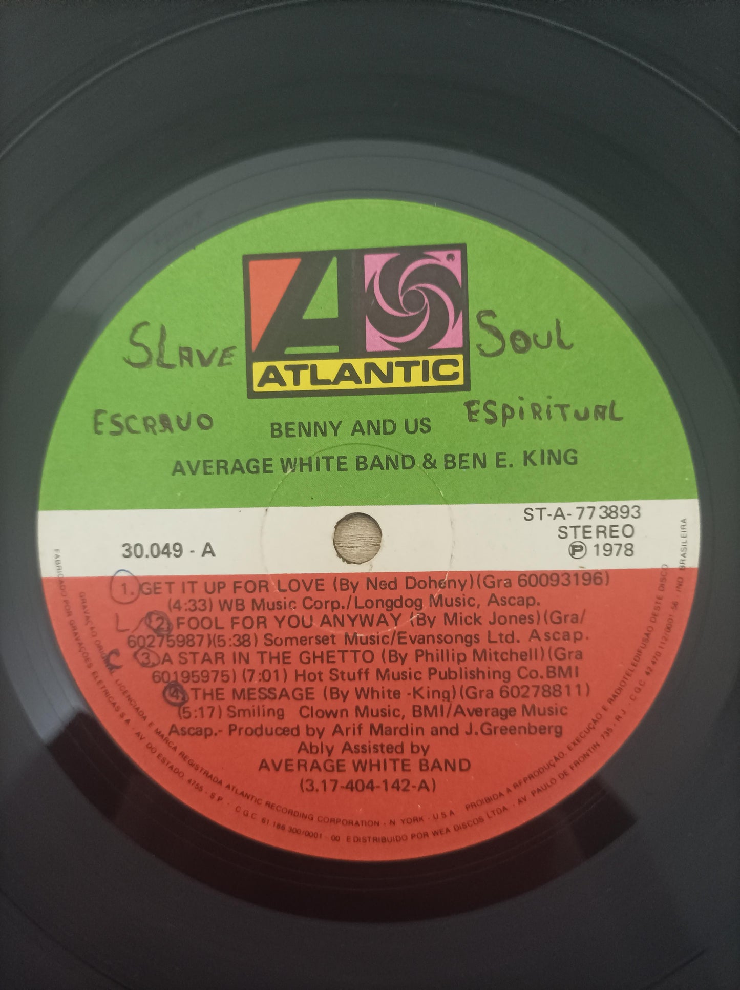 Lp Vinil Average White Band Benny And Us