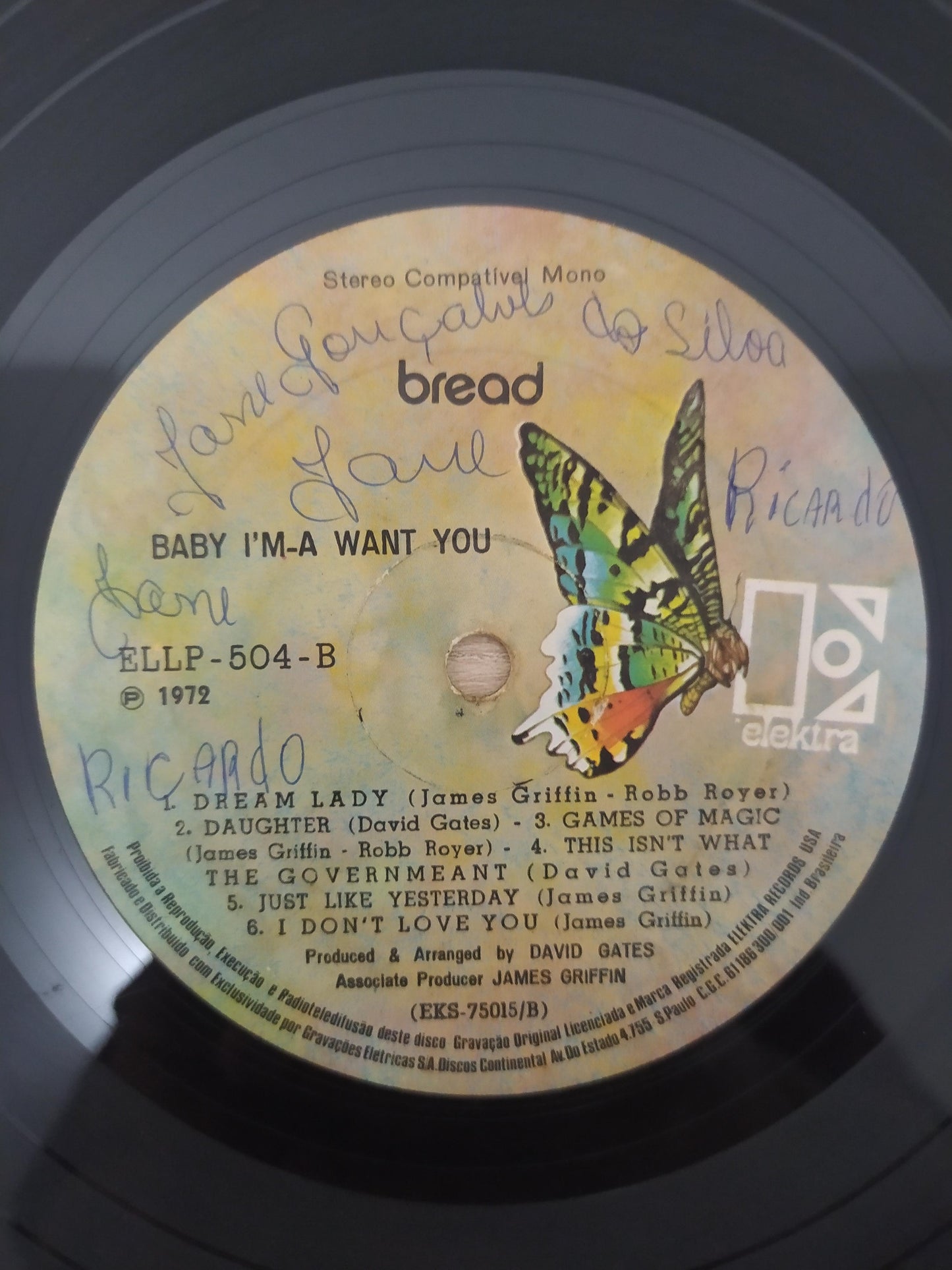 Lp Vinil Bread Baby I'm-A Want You