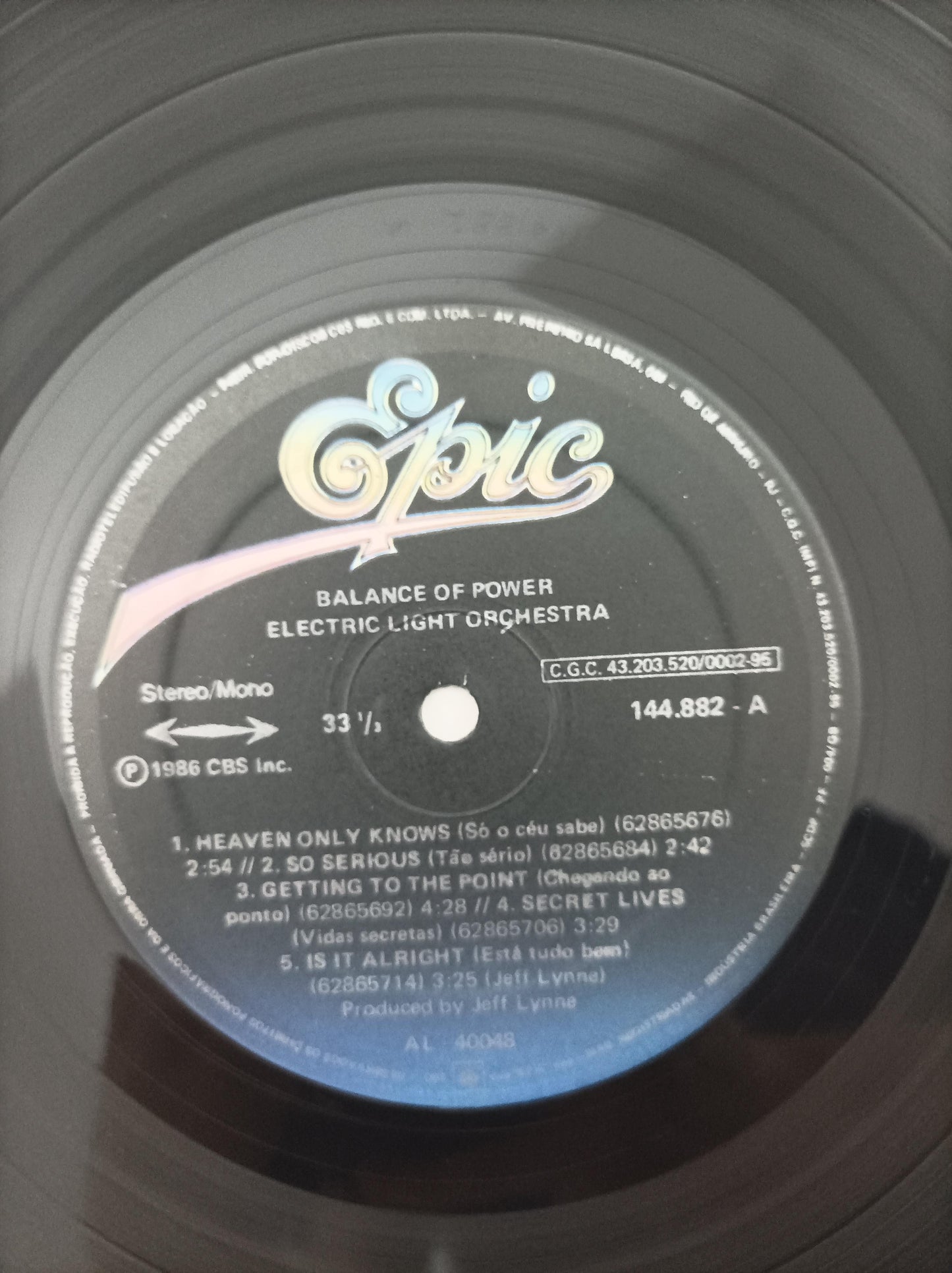 Lp Vinil Electric Light Orchestra Balance Of Power C Encarte