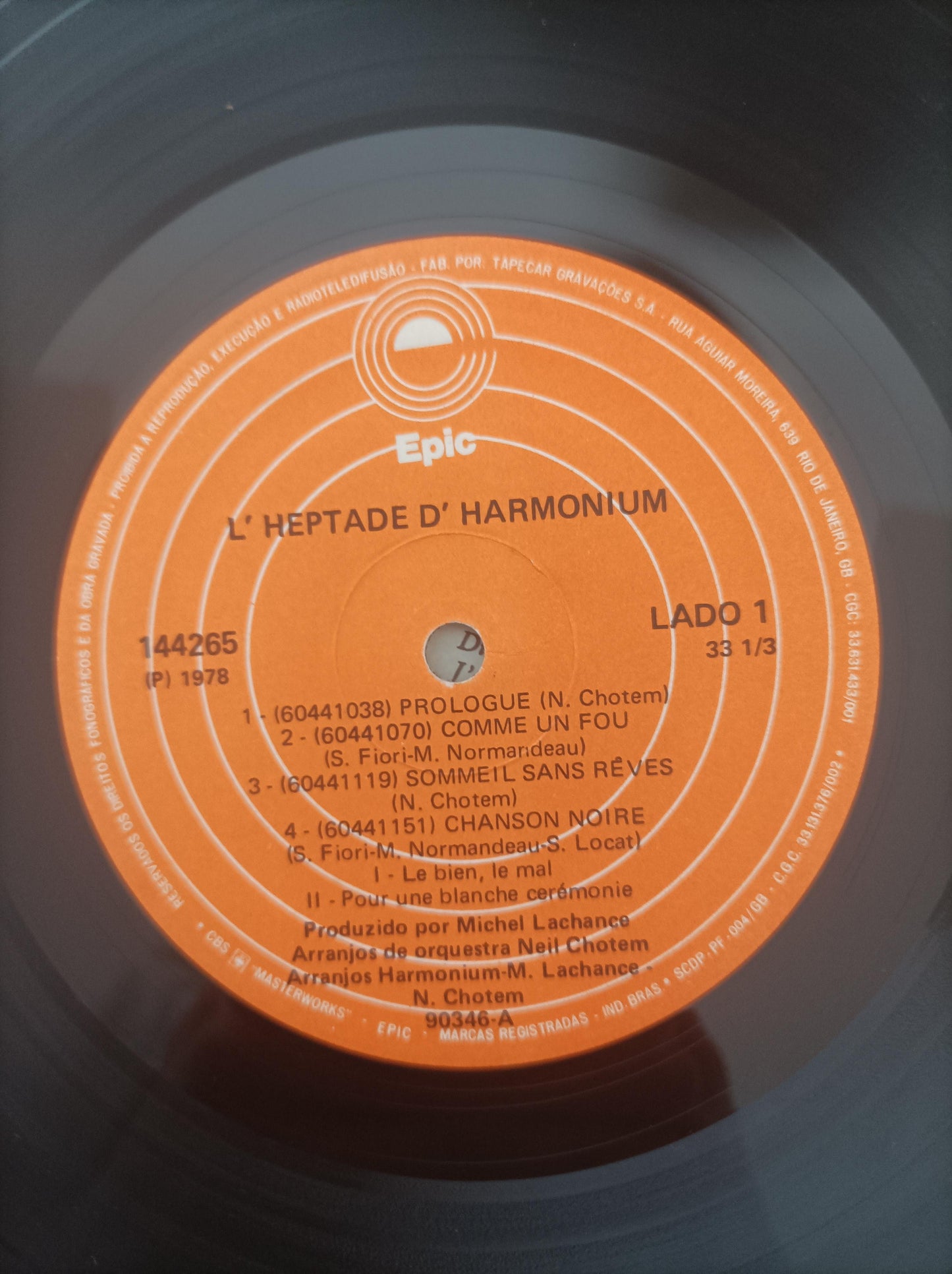 Lp Vinil Harmonium L'Heptade Duplo Com Encartes, Leia