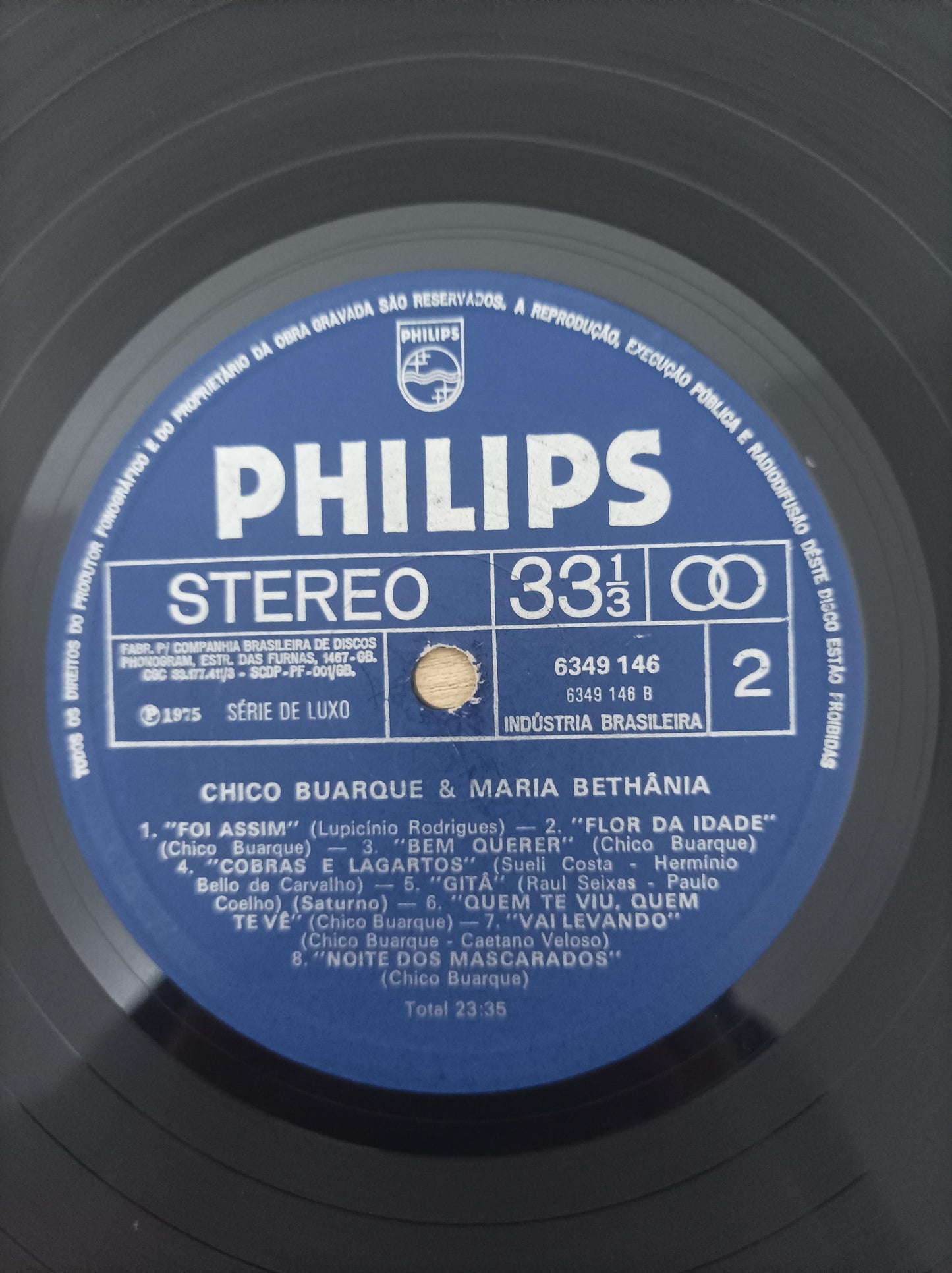 Lp Vinil Chico Buarque & Maria Bethânia Ao Vivo