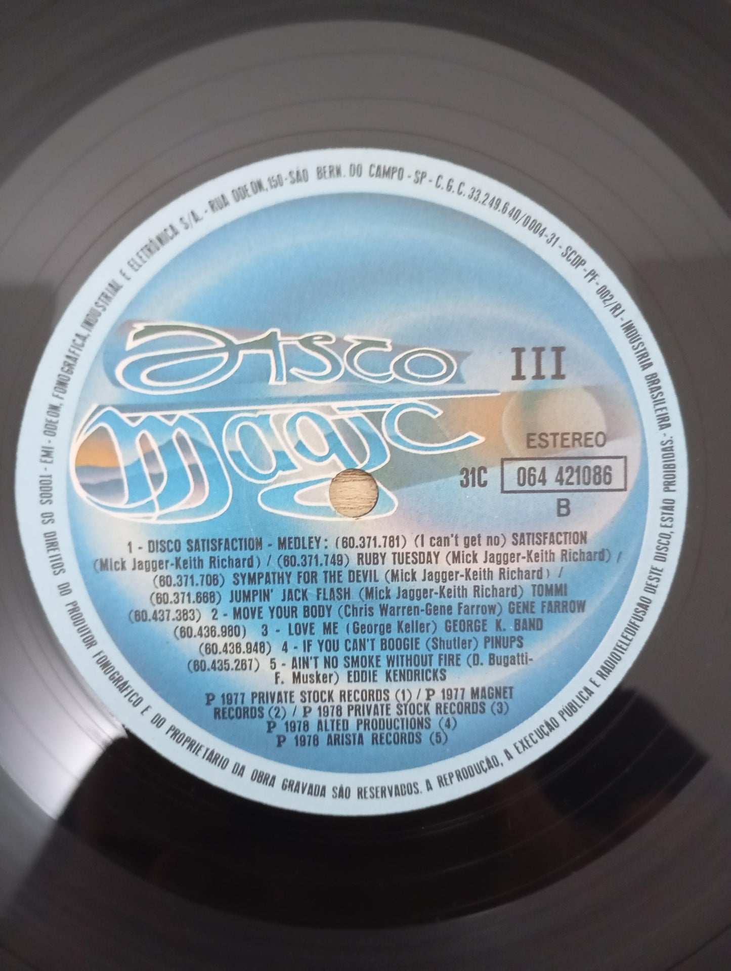 Disco Vinil Magic III Disco A