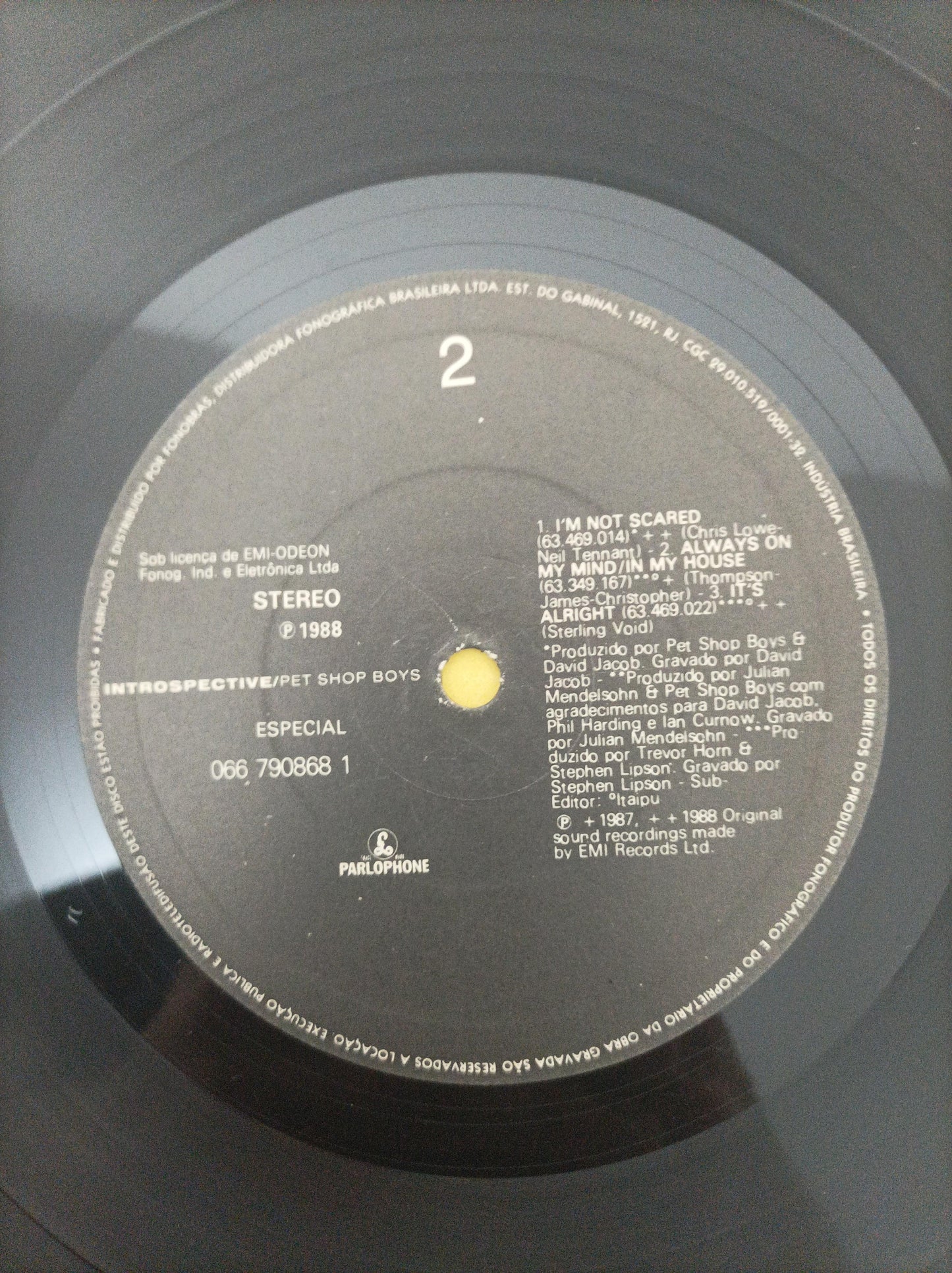 Lp Vinil Pet Shop Boys Introspective Com Encarte
