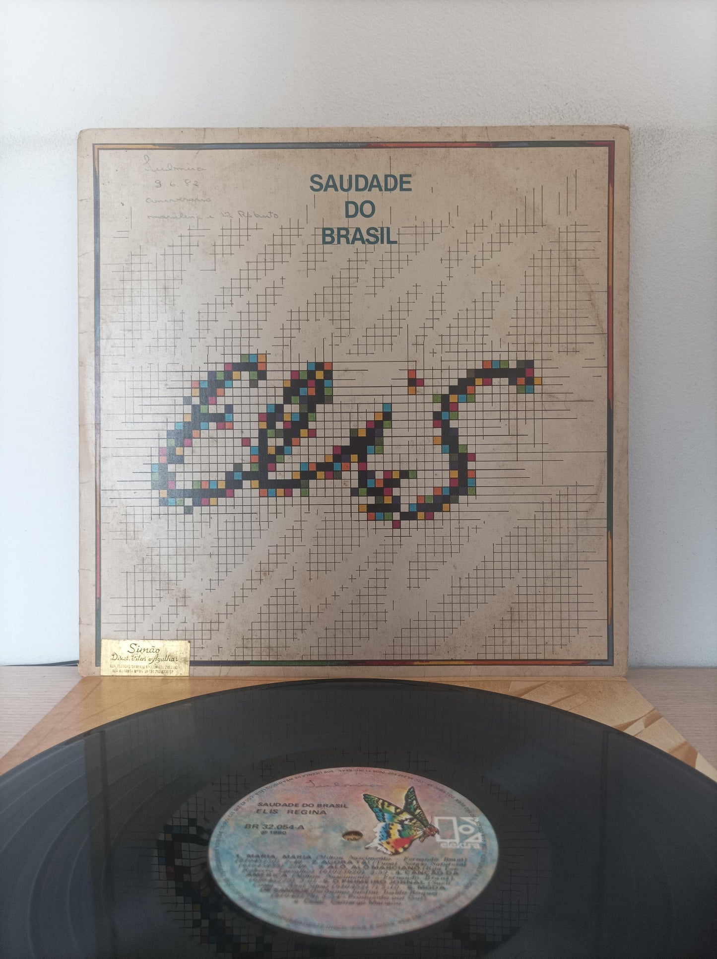 Disco Vinil Saudade Do Brasil Elis Regina Com Encarte A