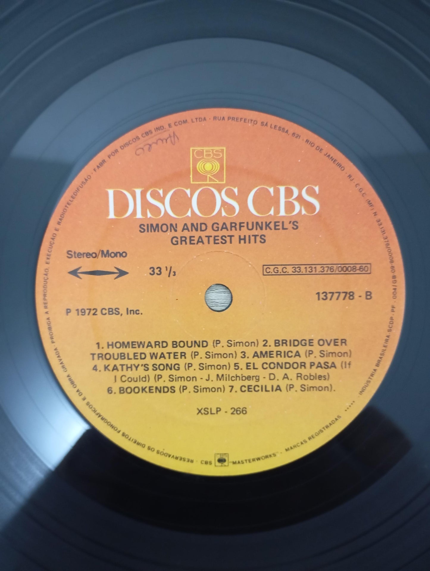Disco Vinil Greatest Hits Simon & Garfunkel A