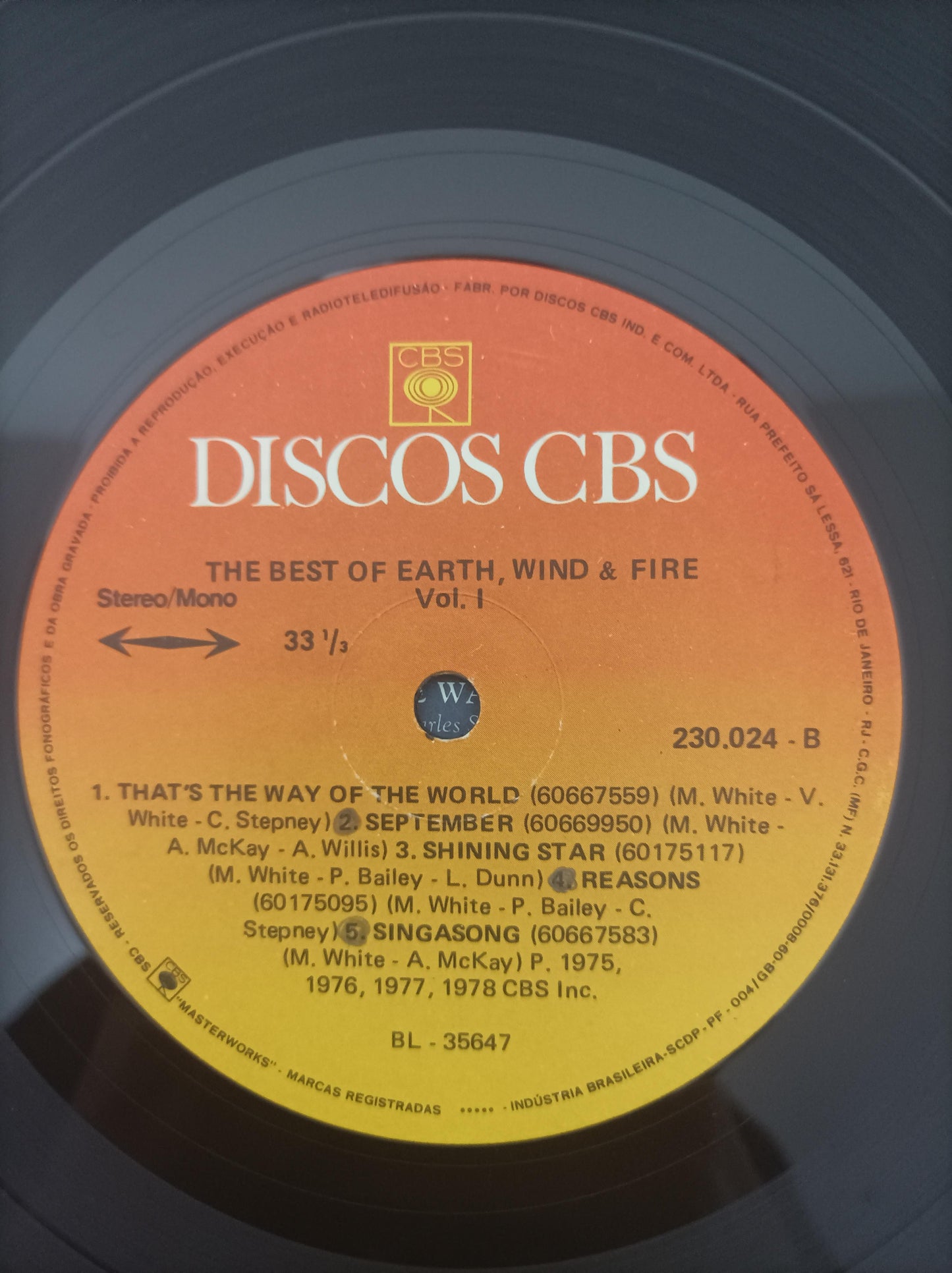Lp Vinil Earth, Wind & Fire Best Vol I Capa Dupla Encarte