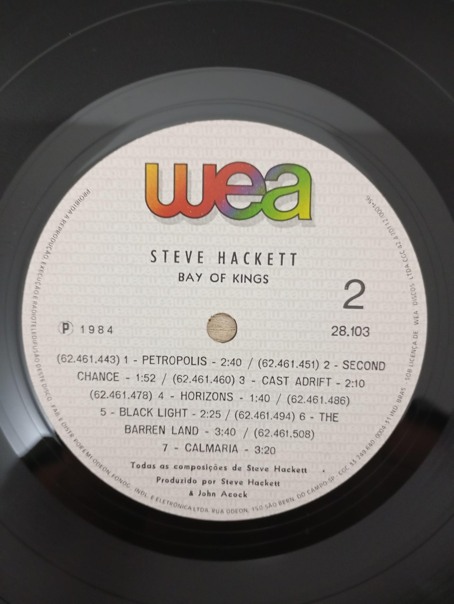 Lp Vinil Steve Hackett Bay Of Kings